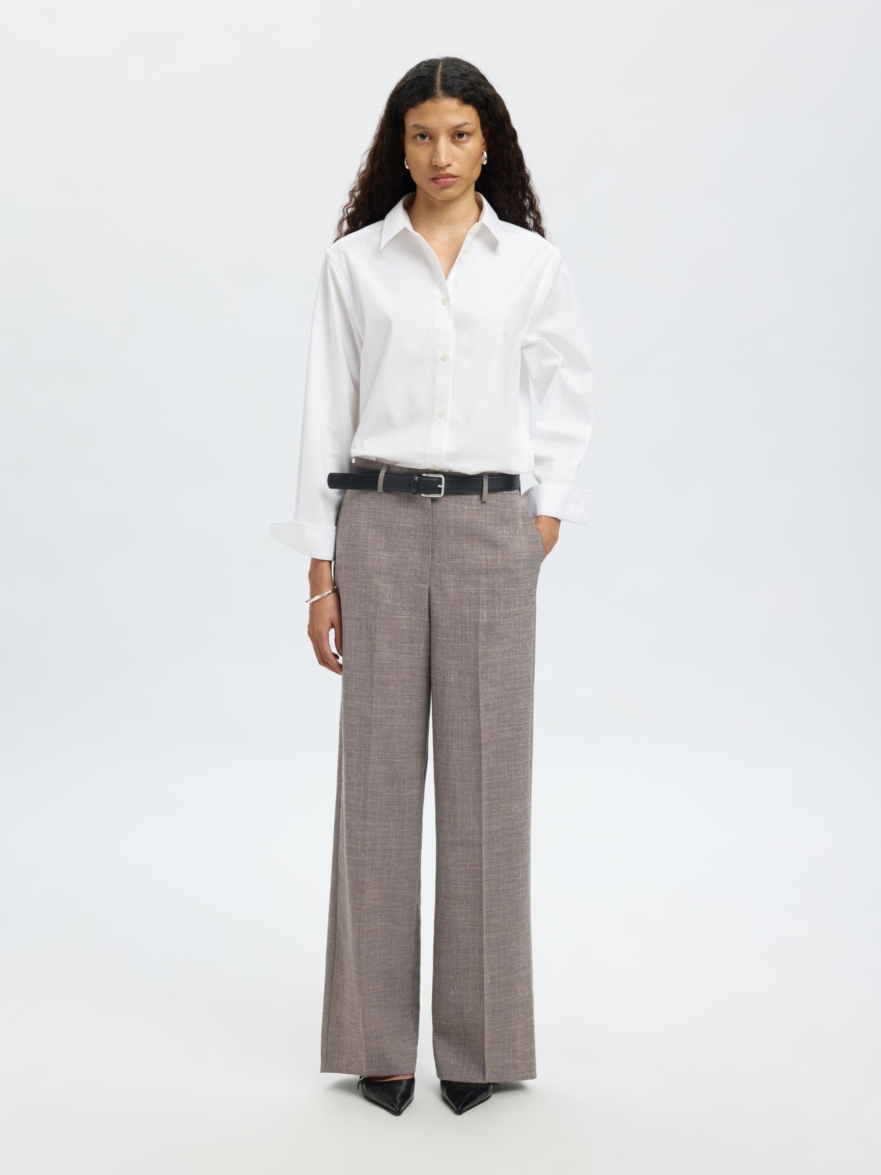 TAILORED WIDE-LEG TROUSERS