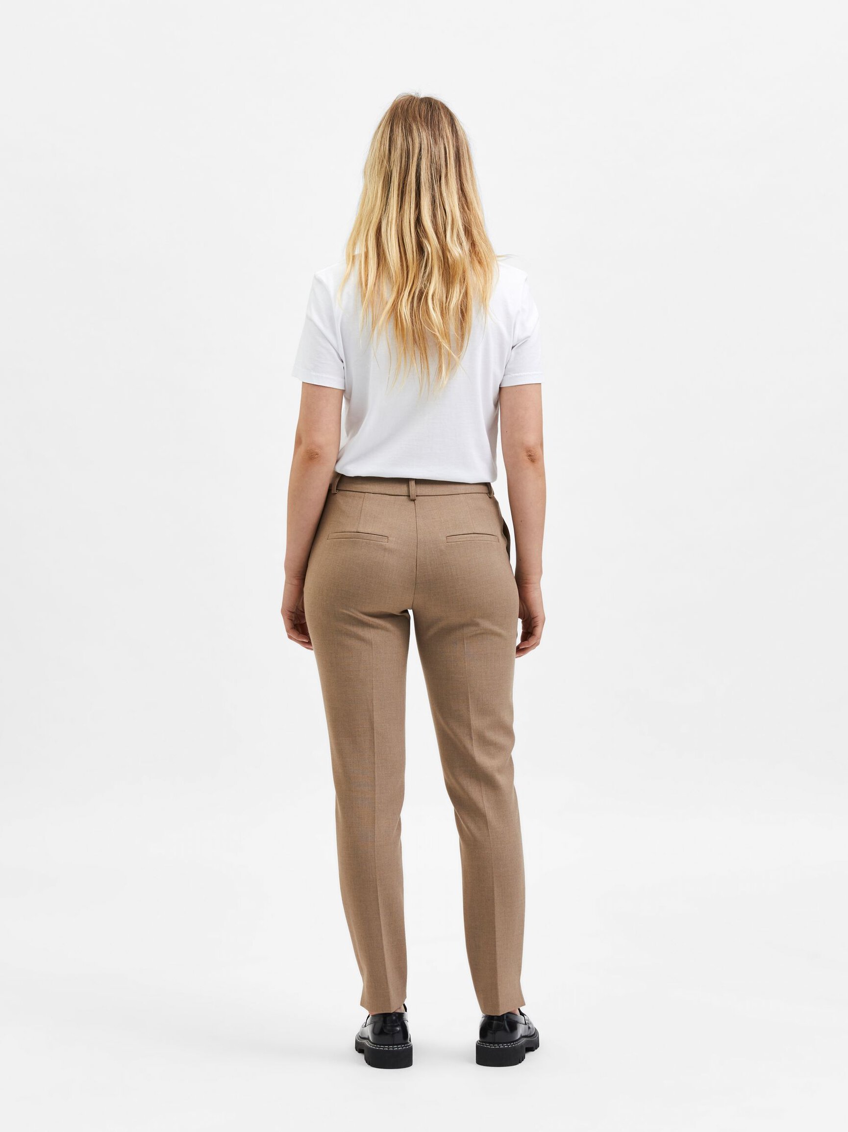 VISCOSE BLEND TROUSERS