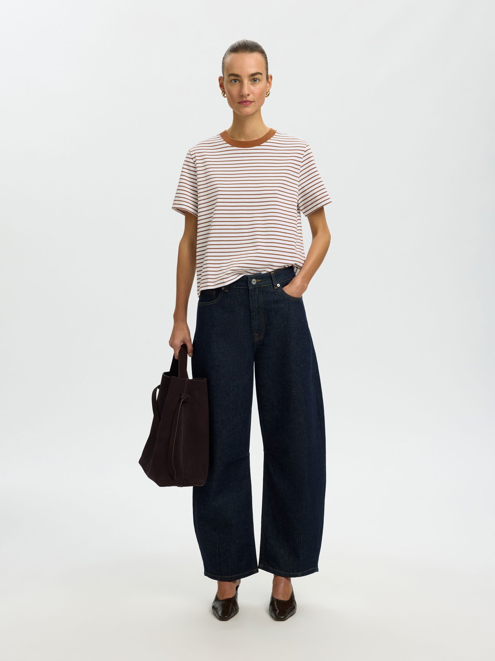 STRIPED BOXY FIT T-SHIRT