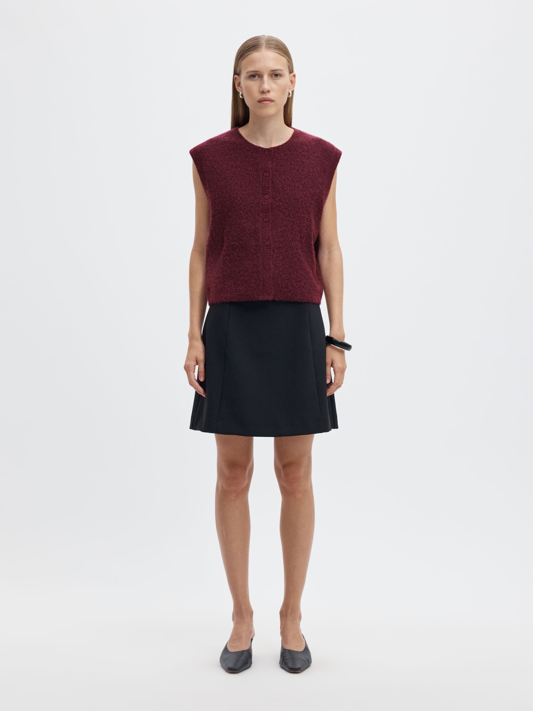 WOOL BLEND  KNITTED VEST