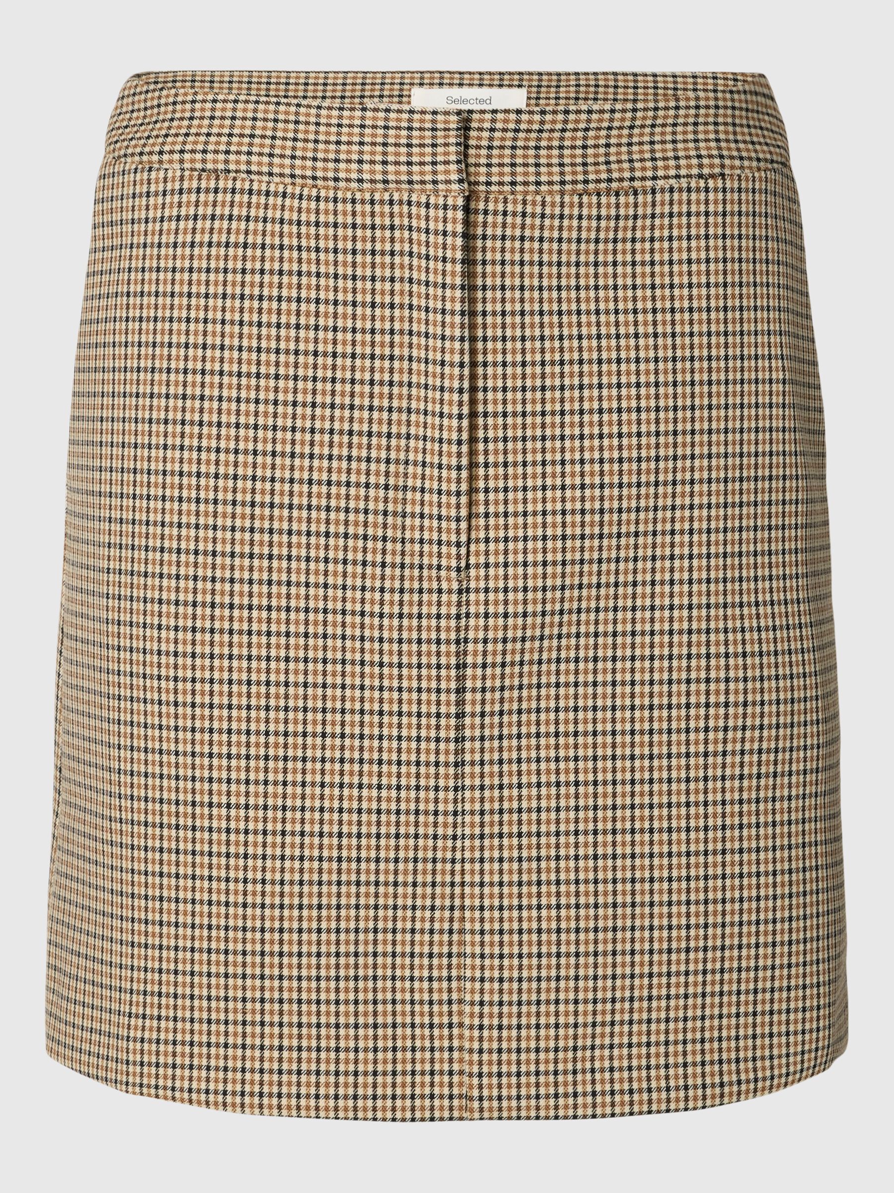 CHECKERED MINI SKIRT