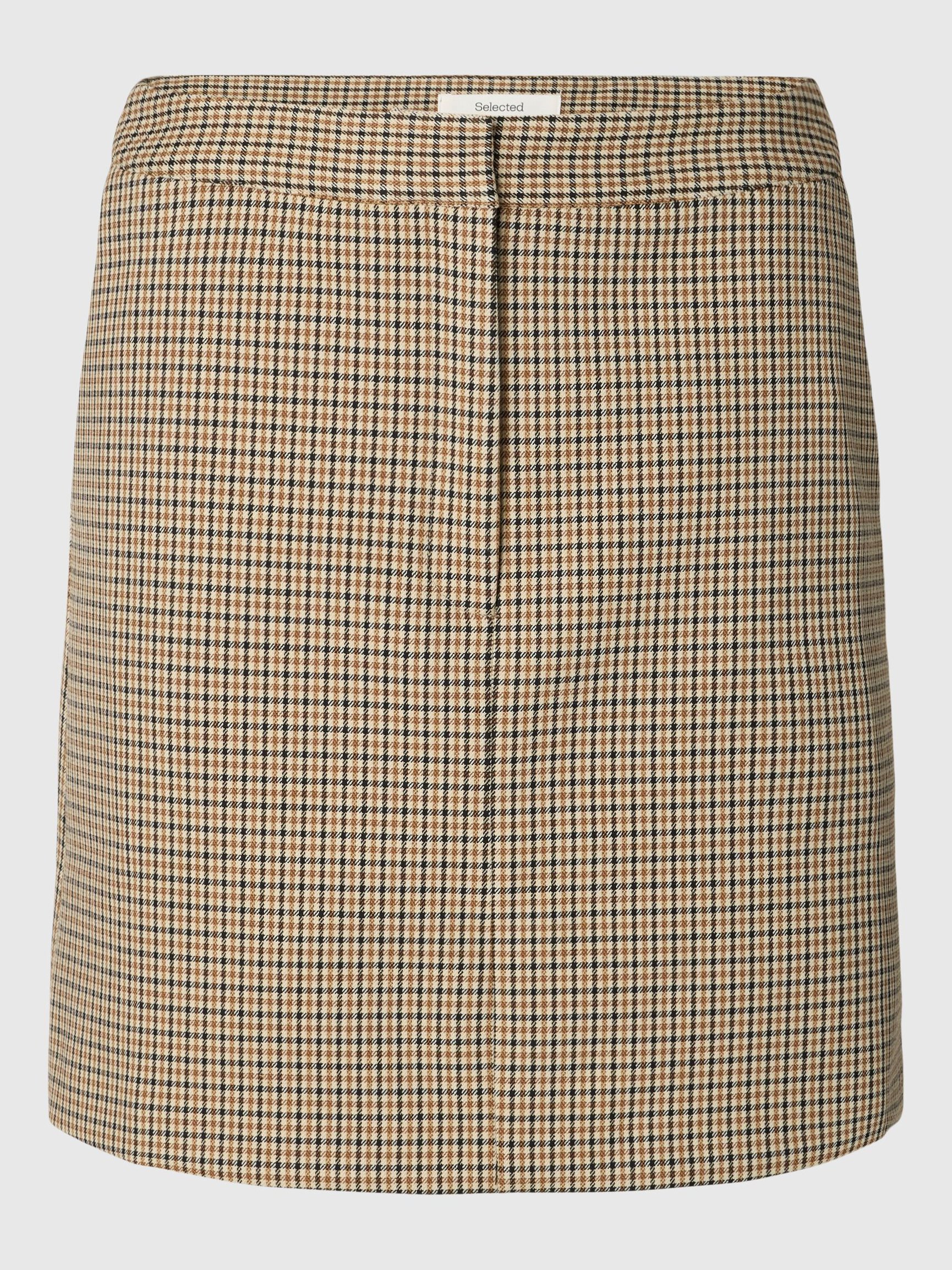 CHECKERED MINI SKIRT