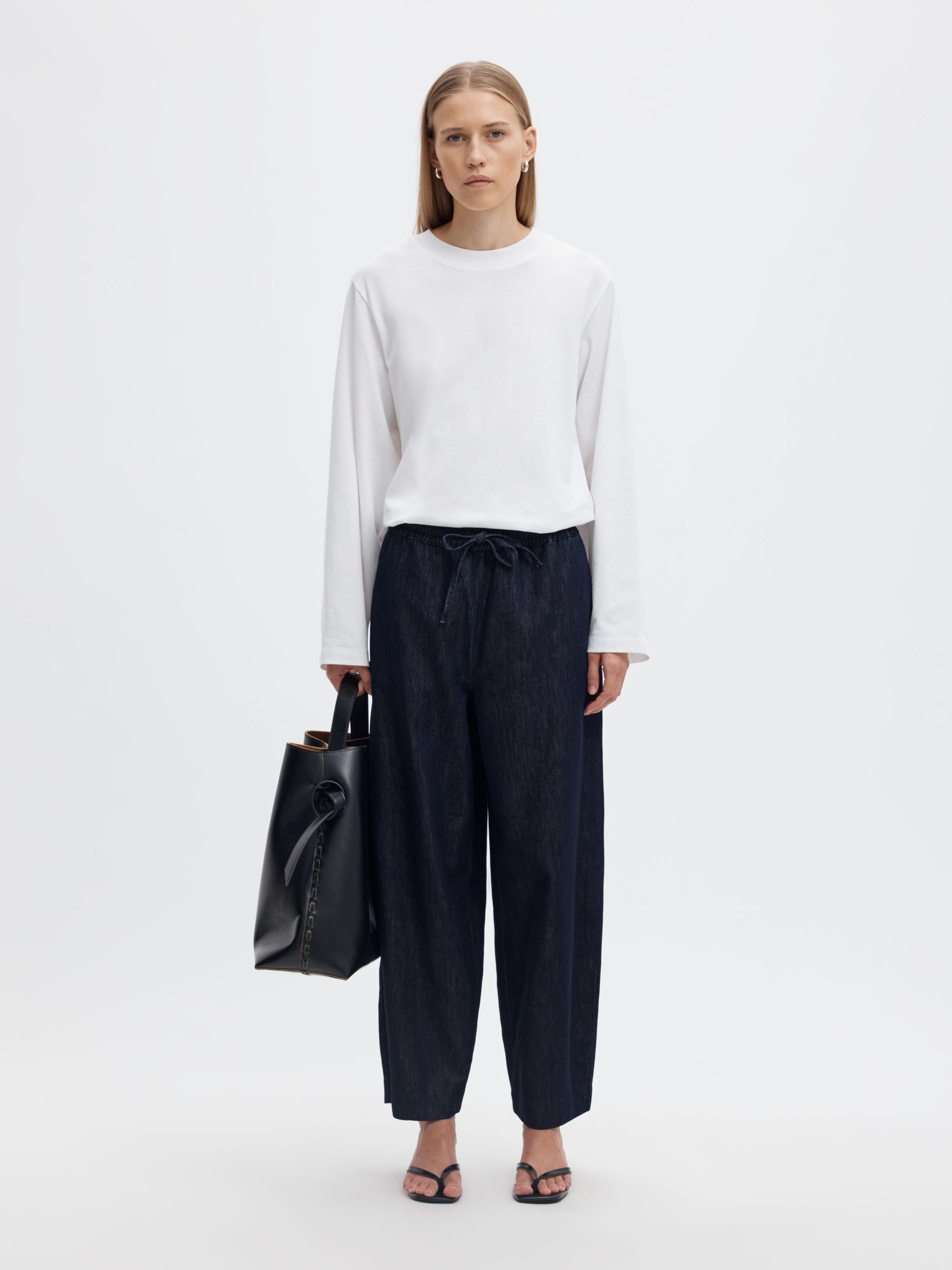 MID-WAIST BARREL FIT HOSEN