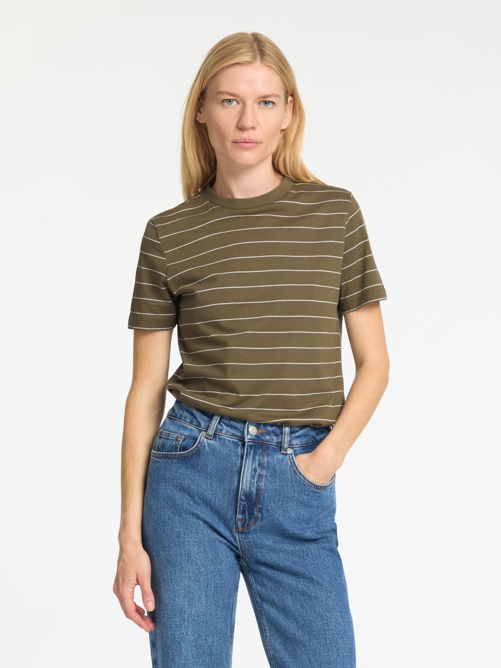 STRIPED COTTON T-SHIRT