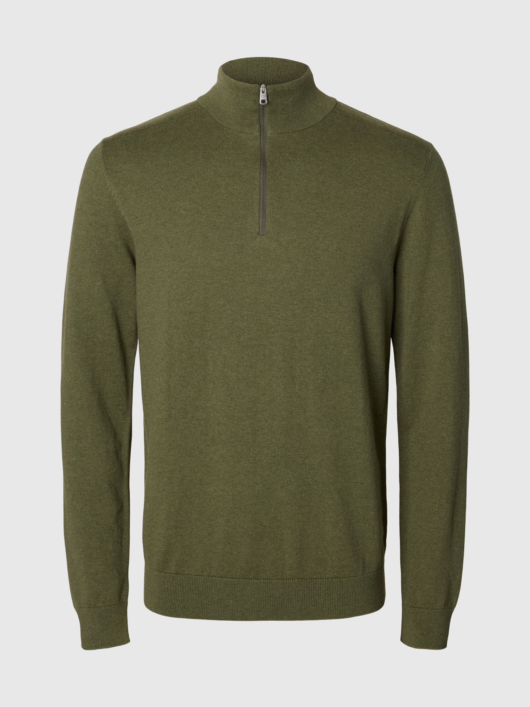HALF-ZIP KNITTED JUMPER