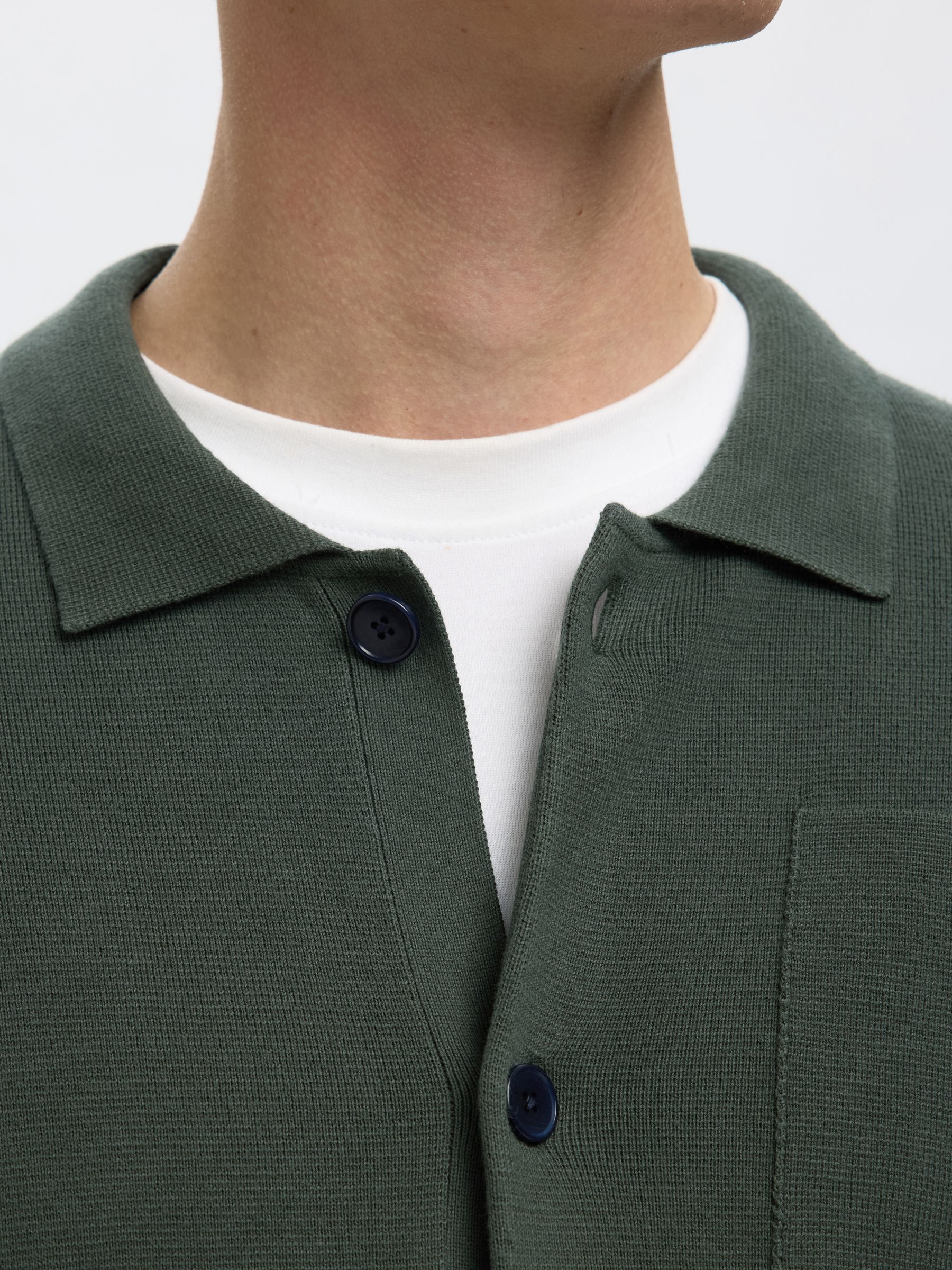 RELAXED FIT KNITTED CARDIGAN