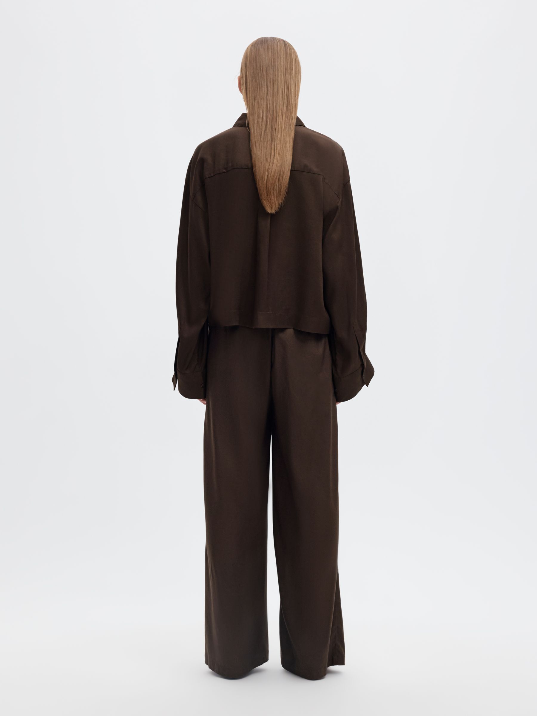 DRAWSTRING HIGH WAISTED TROUSERS