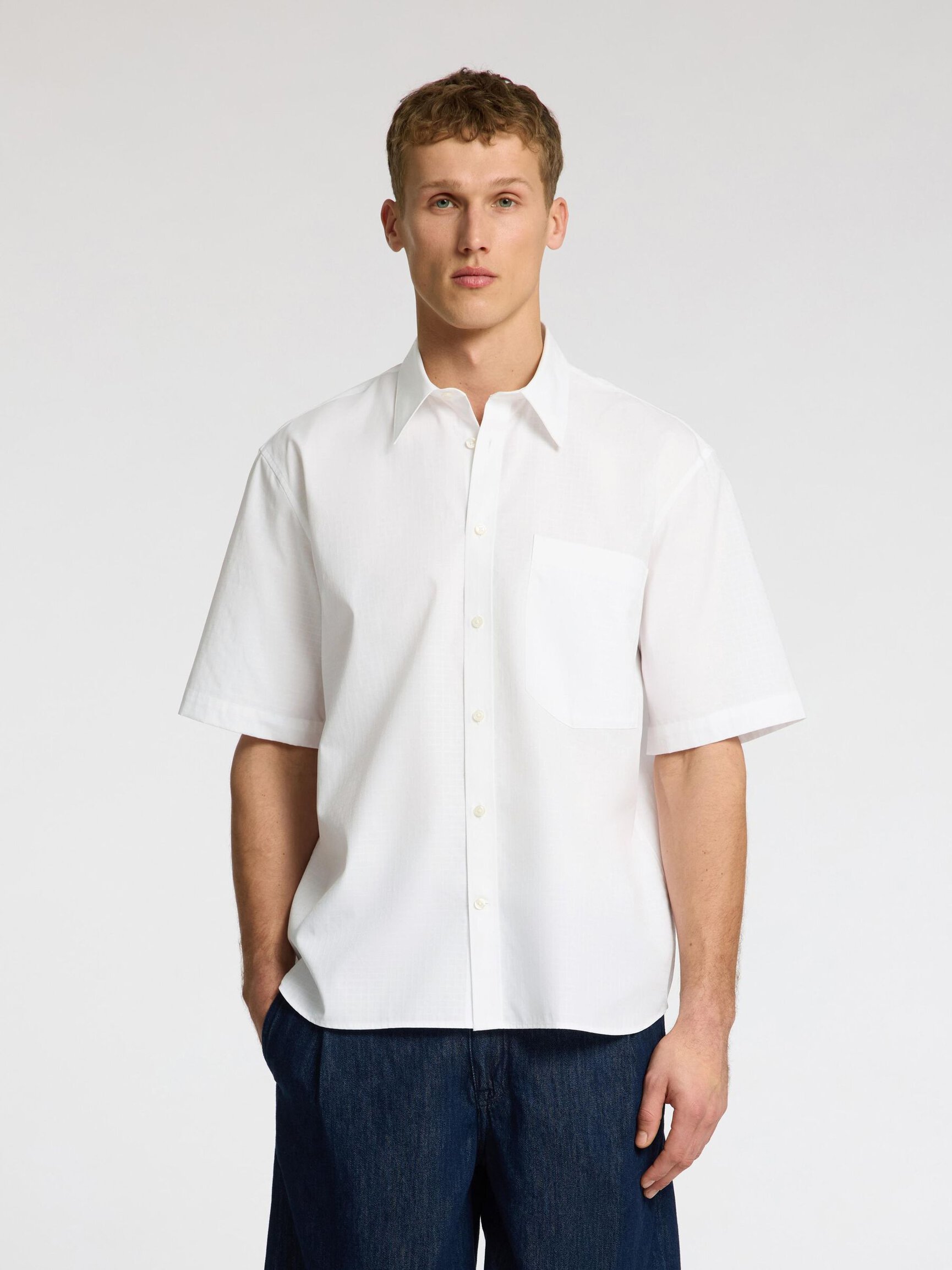 100% BAUMWOLL KURZARMHEMD