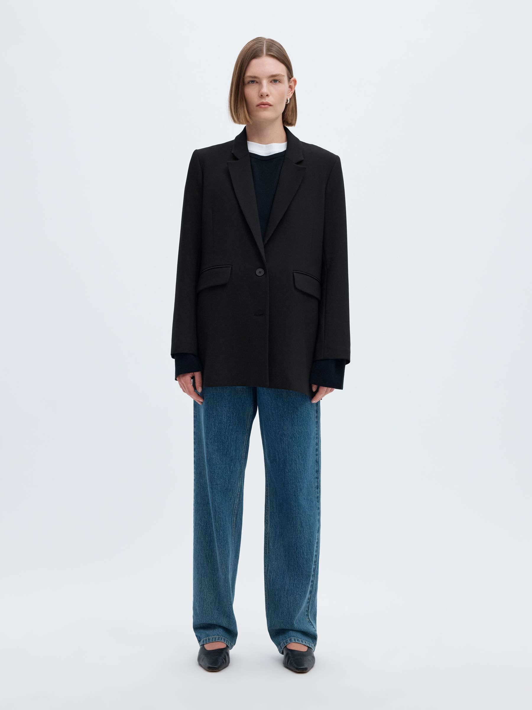 LANGER RELAXED FIT EINREIHIGER BLAZER