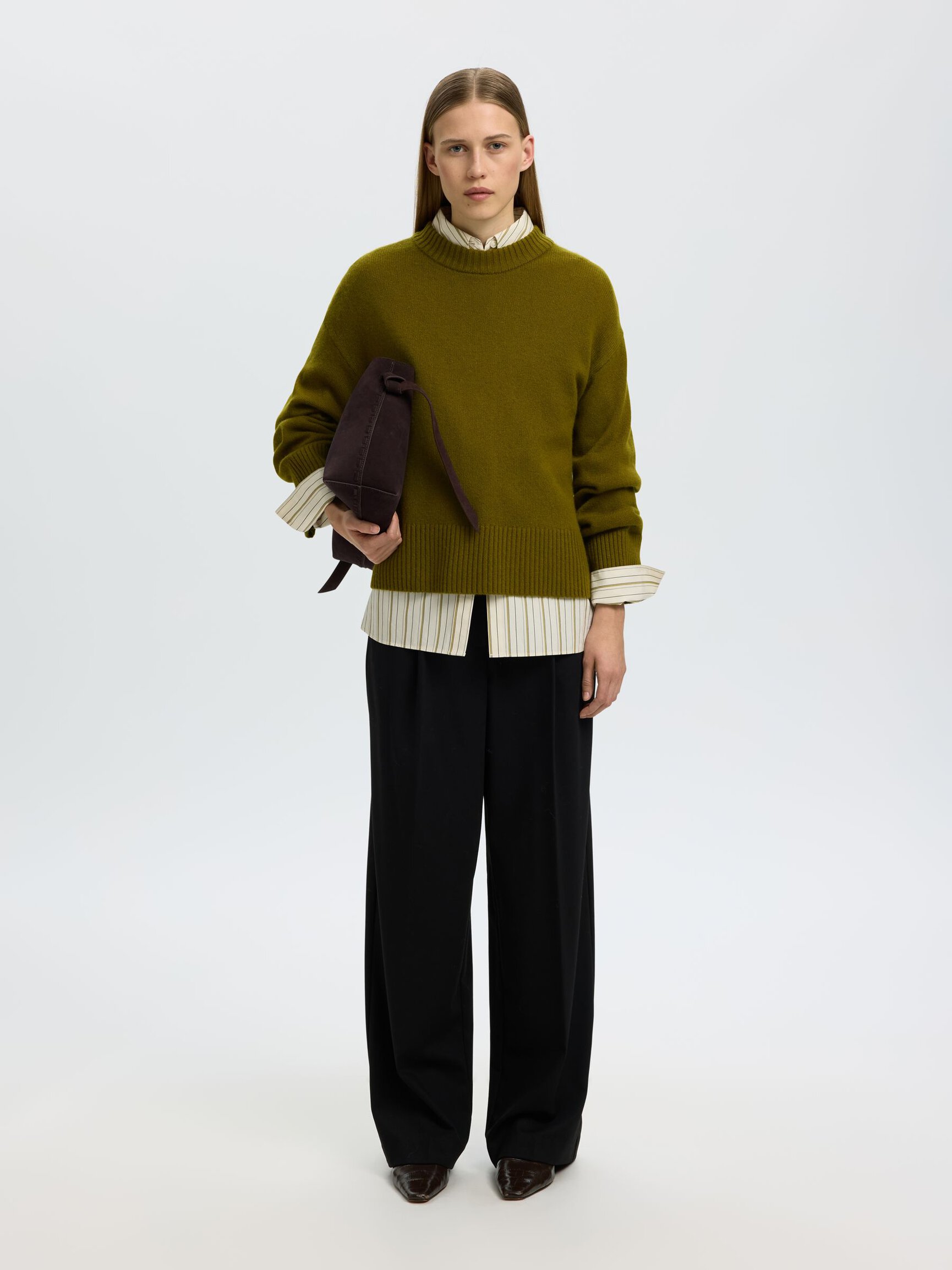 CASHMERE BLEND PULLOVER
