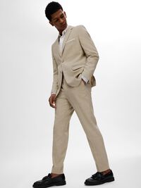 SLIM FIT SUIT TROUSERS, Sand, highres