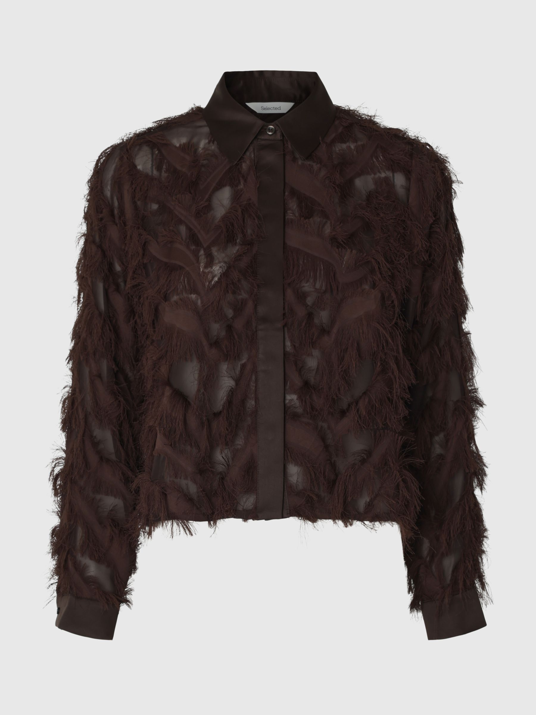 TEJIDO TEXTURIZADO CAMISA DE CORTE CROPPED