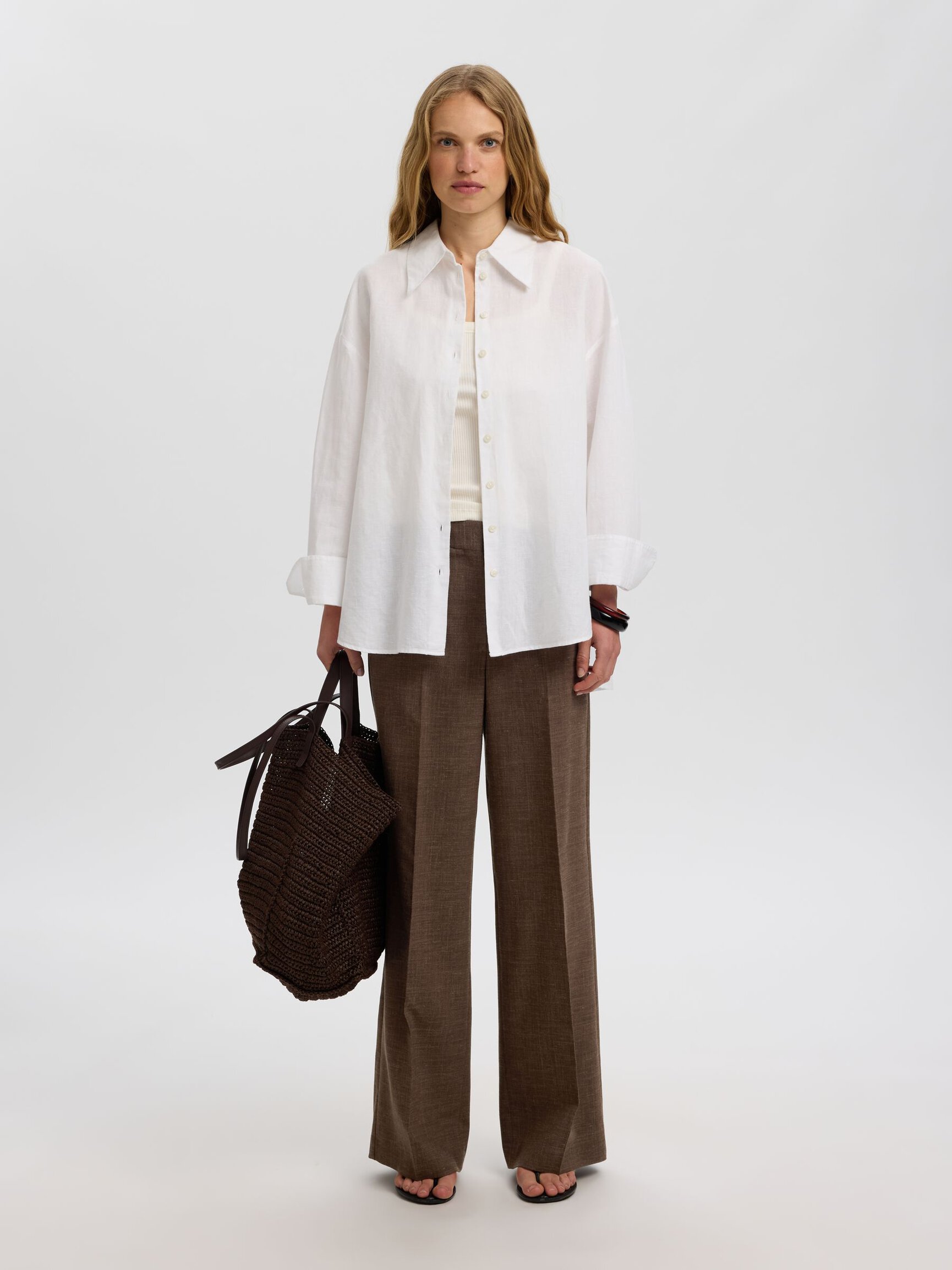 TAILORED WIDE-LEG TROUSERS