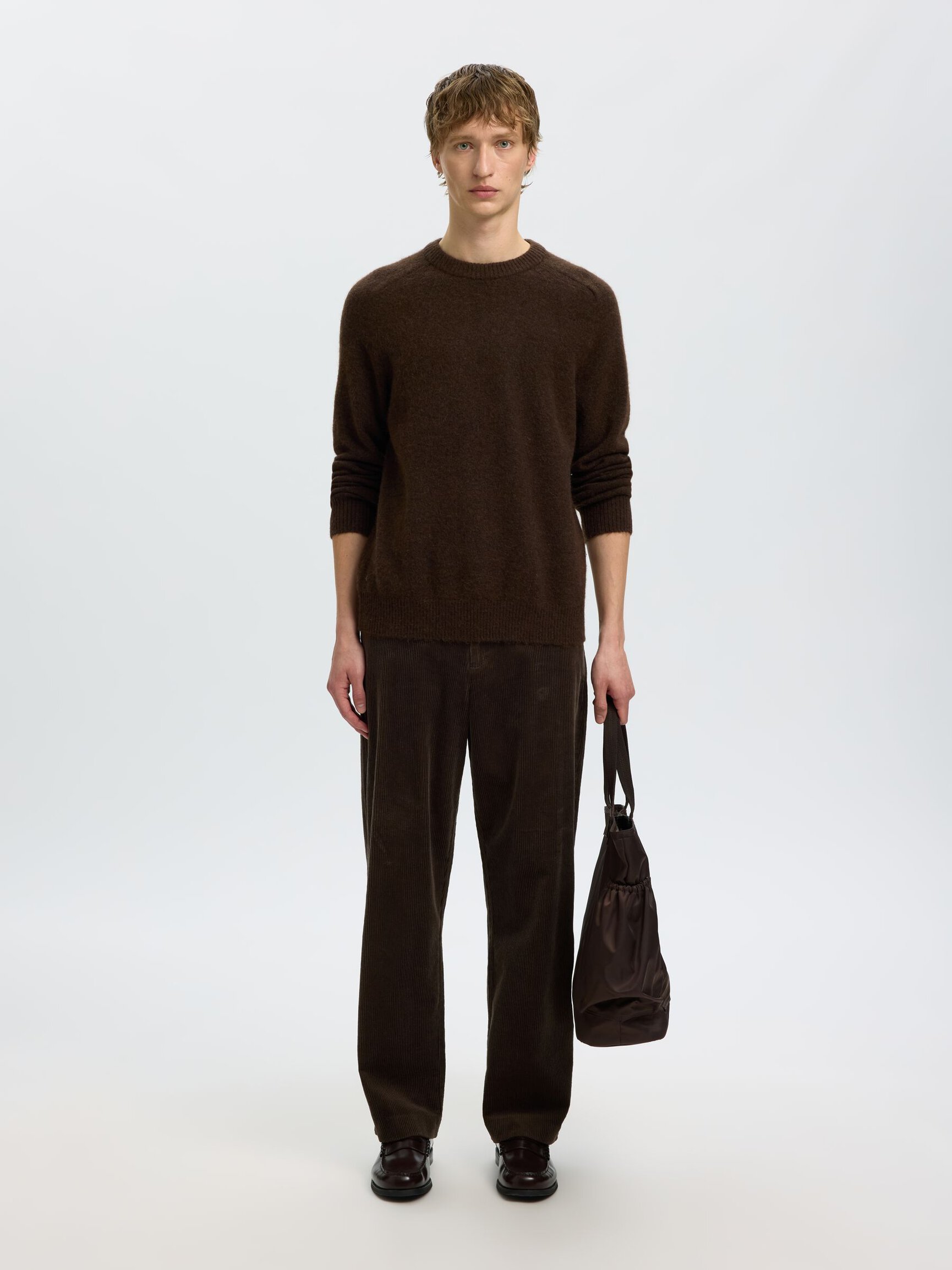 LANGERMET STRIKKET PULLOVER
