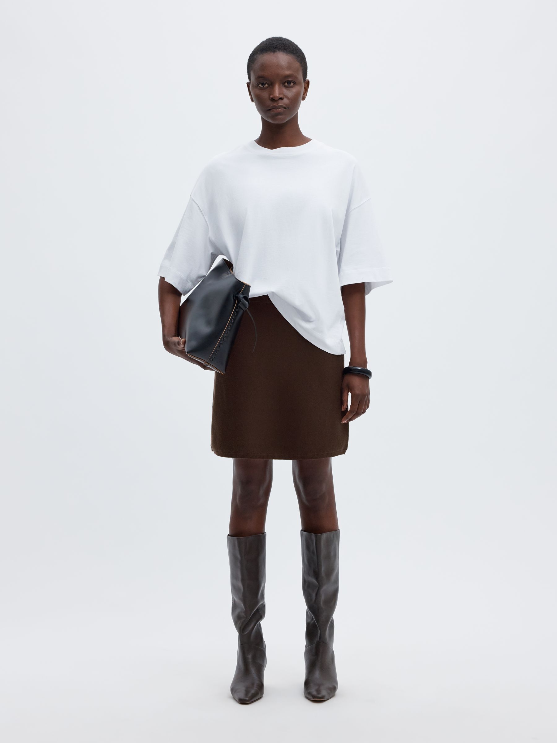 VISCOSE BLEND MINI SKIRT