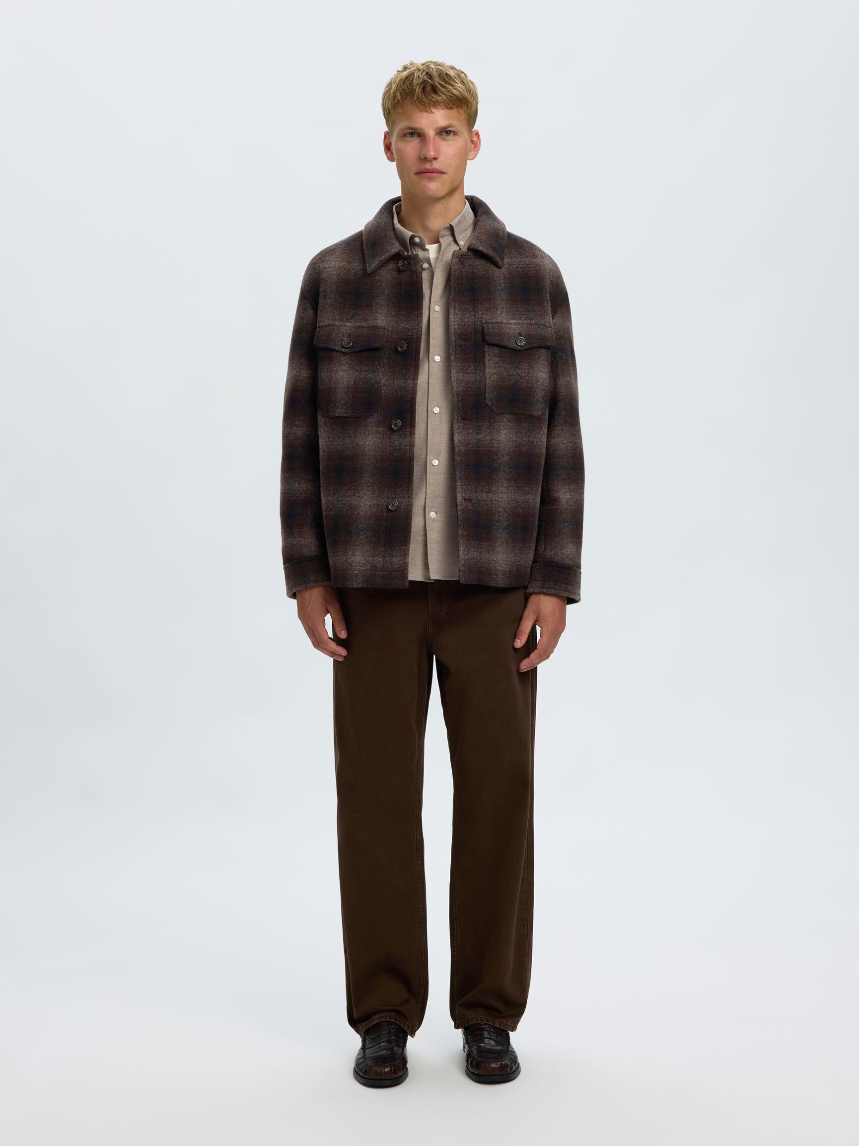 WOOL BLEND SHACKET