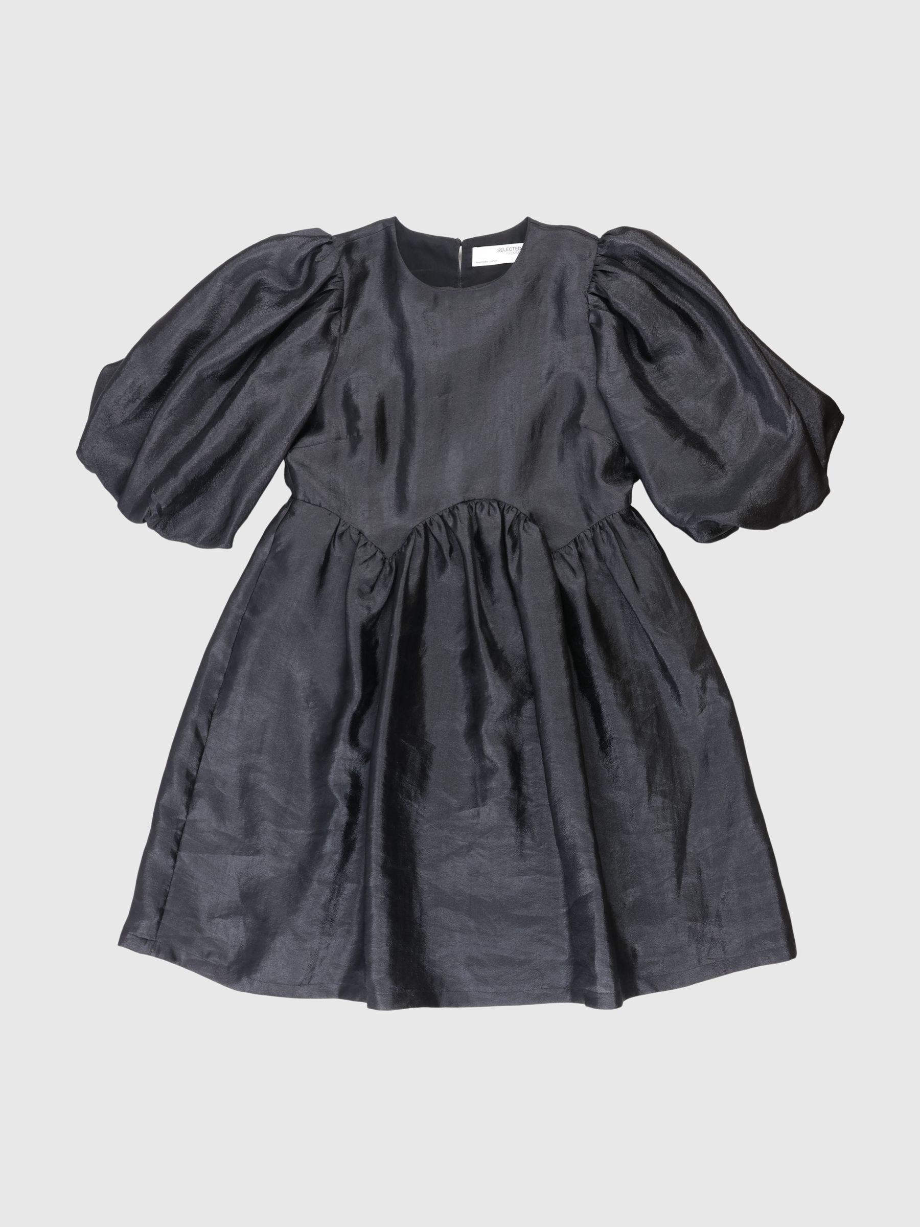 PUFF SLEEVED MINI DRESS