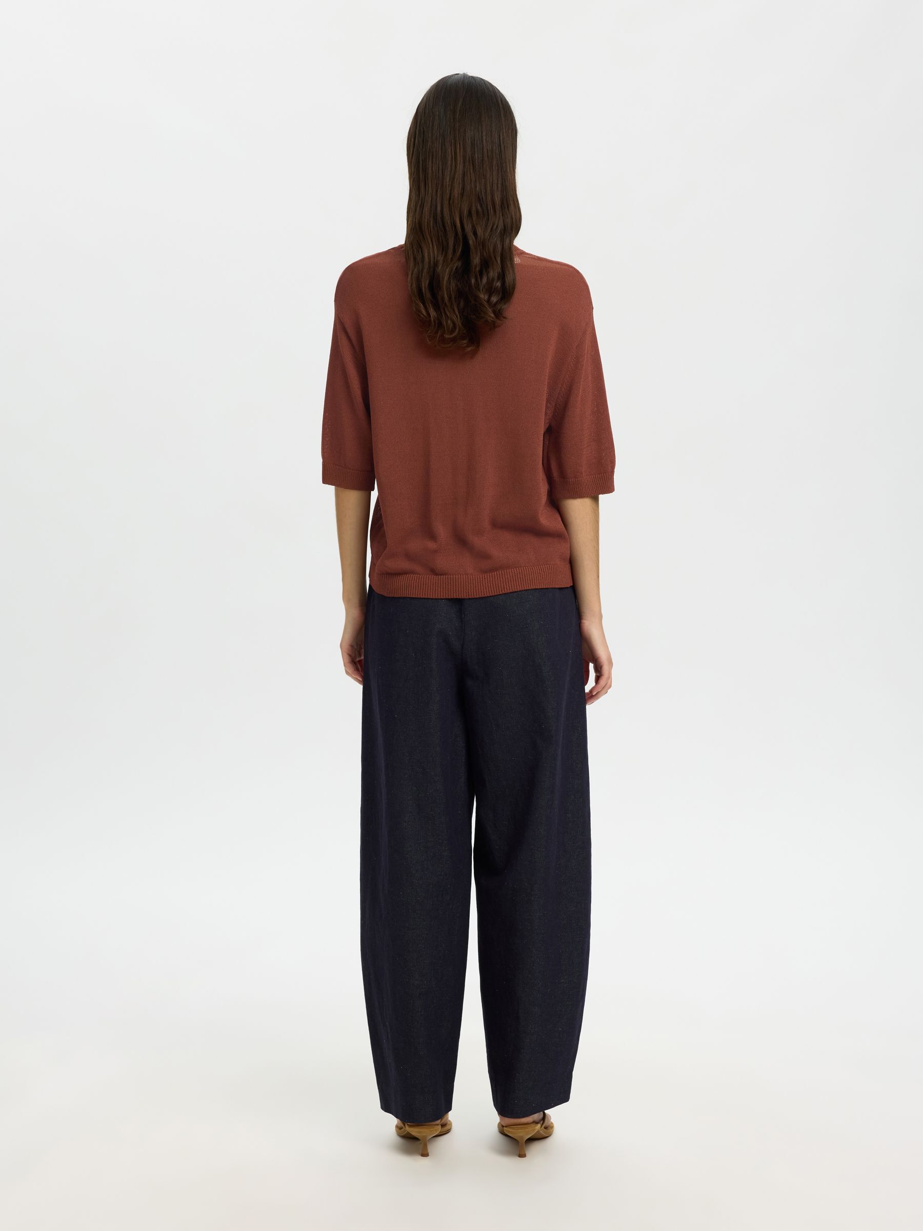 VISCOSE BLEND KNITTED TOP