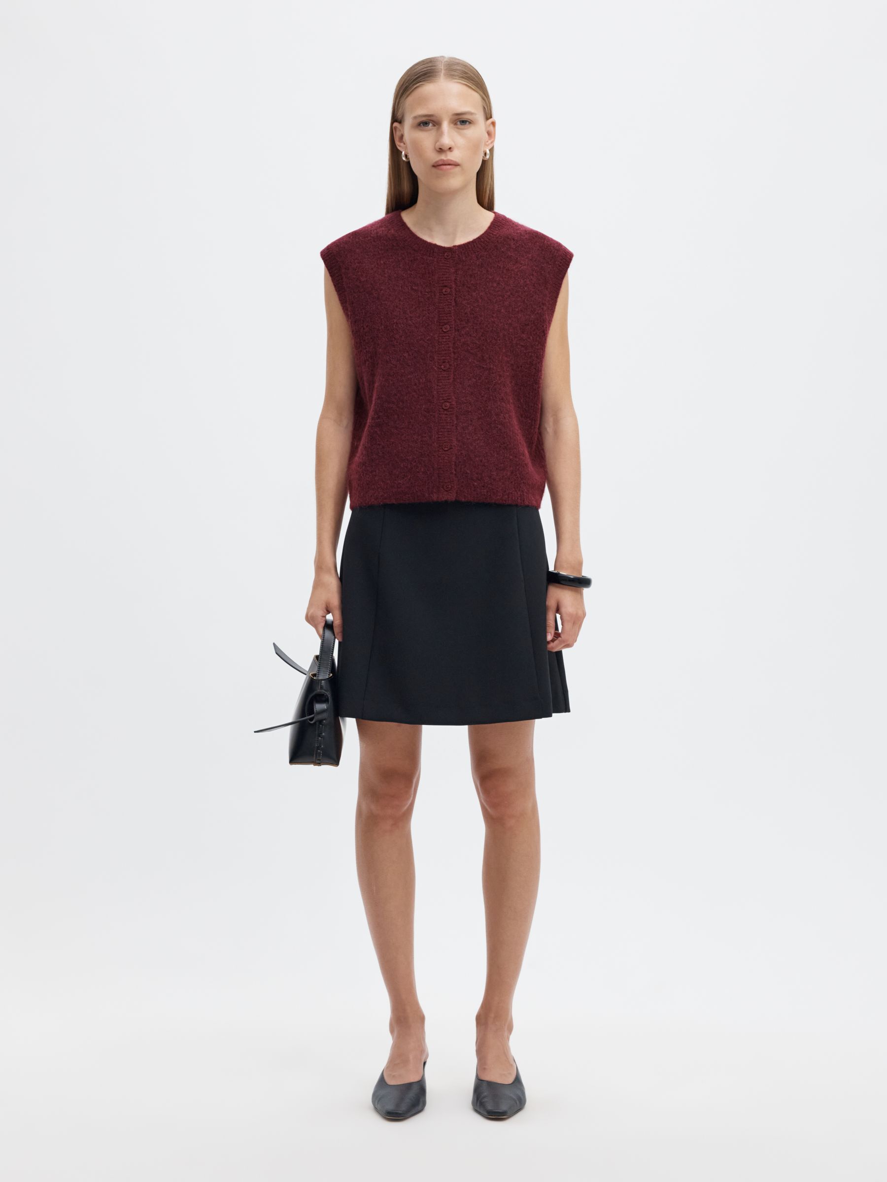 WOOL BLEND  KNITTED VEST