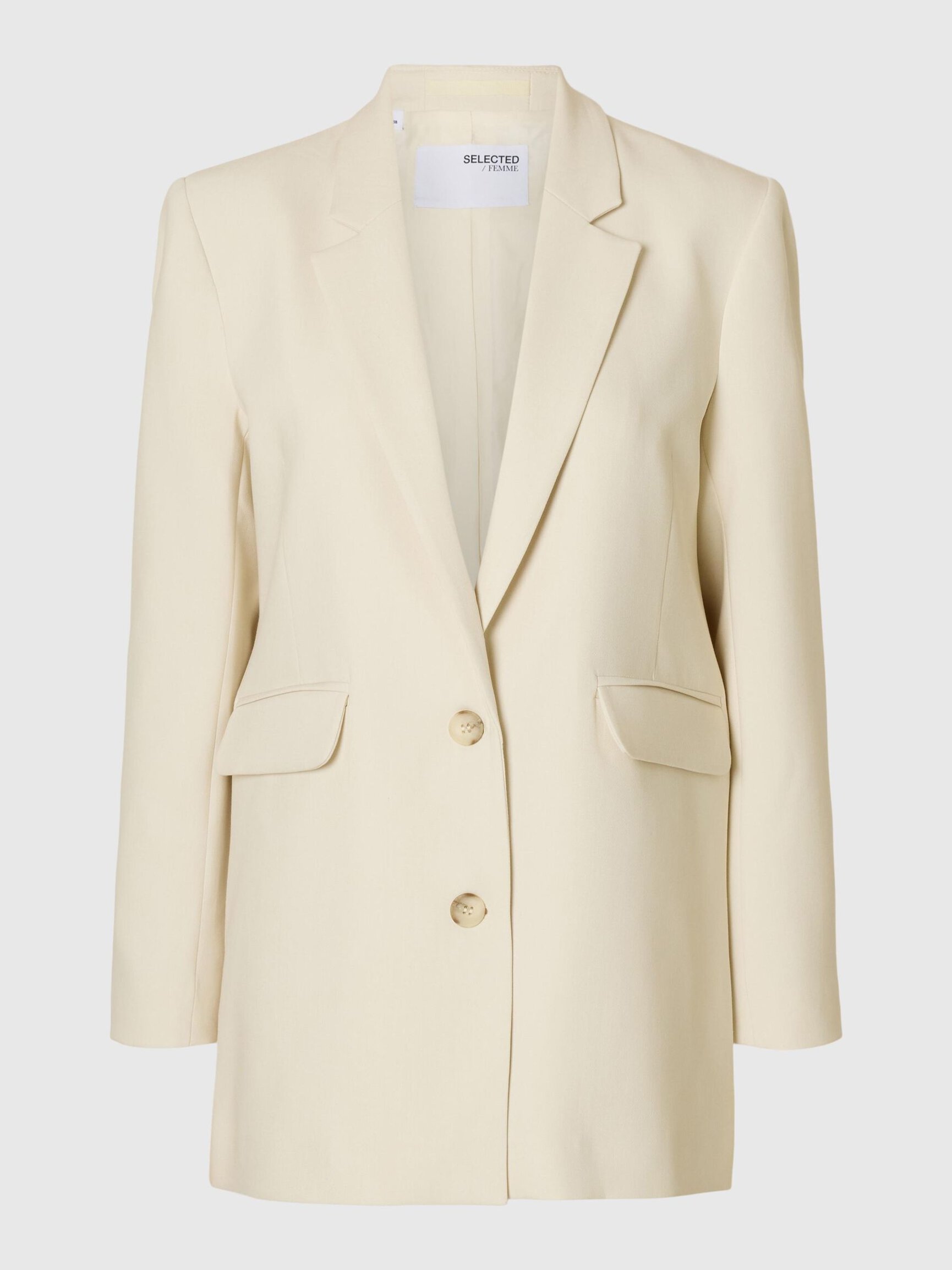 RELAXED FIT SINGLE-BREASTED BLAZER