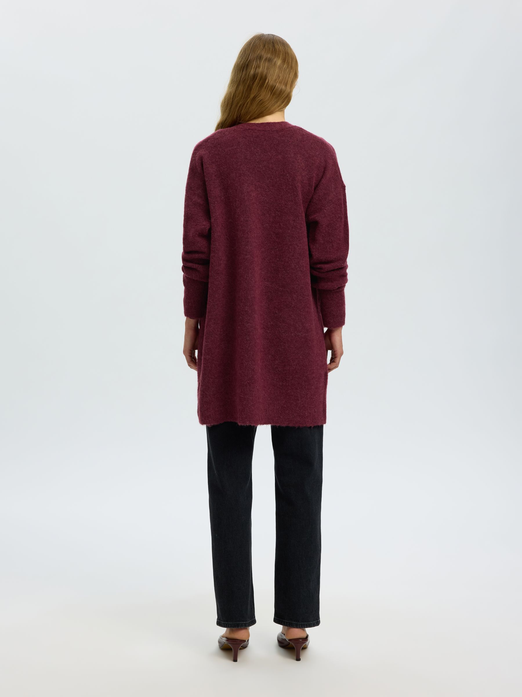 LANGE STRICKJACKE
