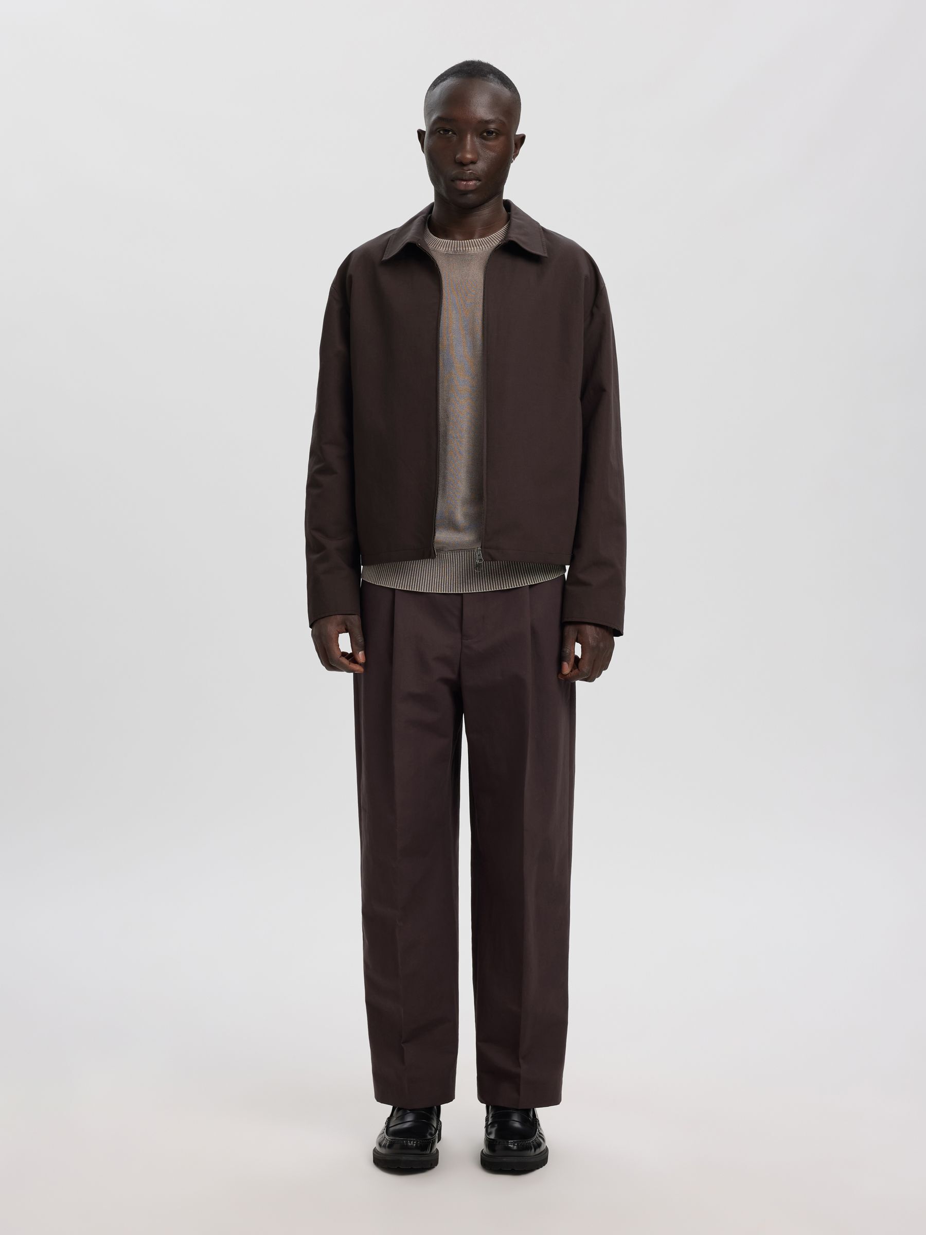 LINEN BLEND OVERSHIRT