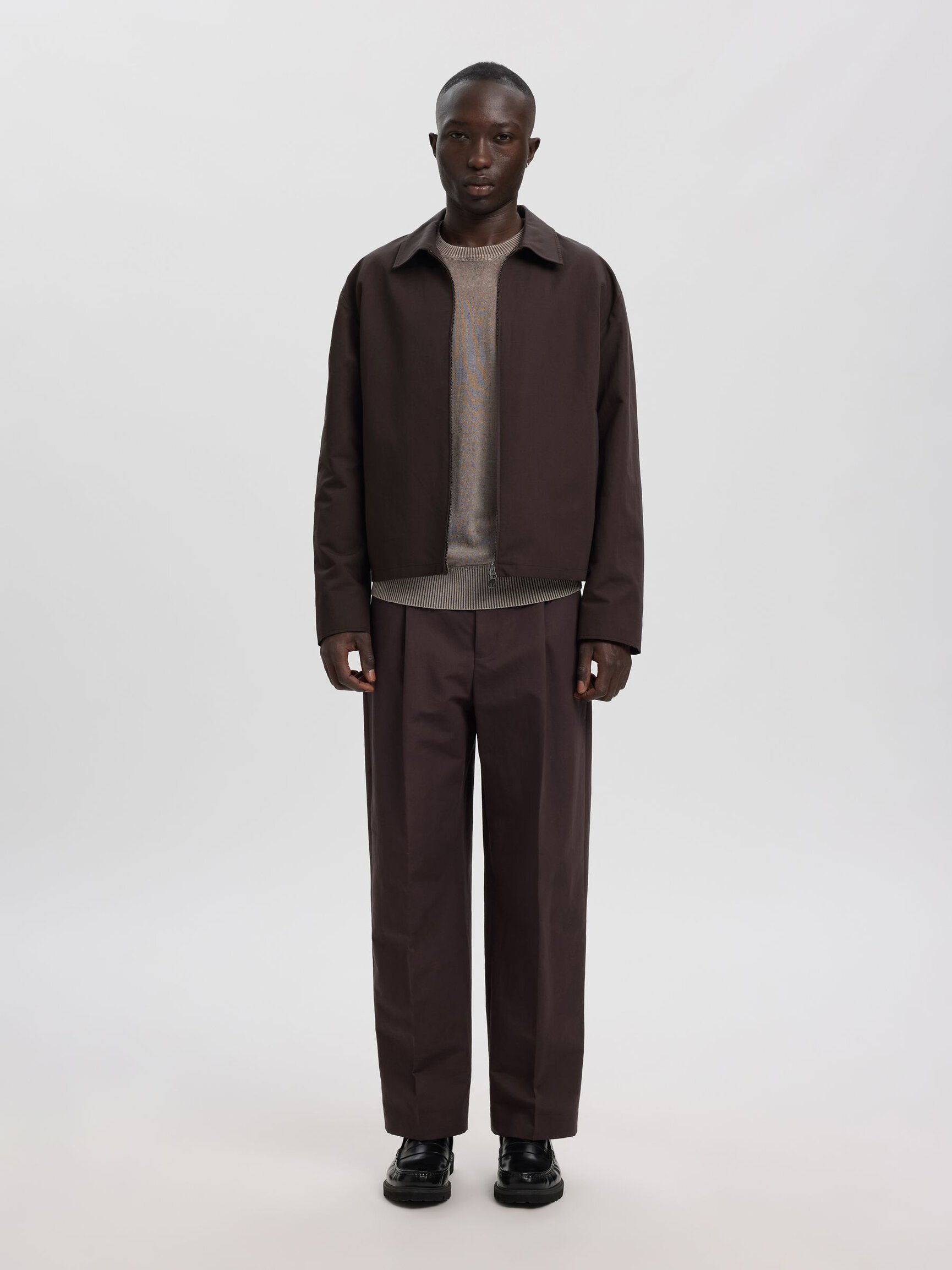 LINEN BLEND OVERSHIRT