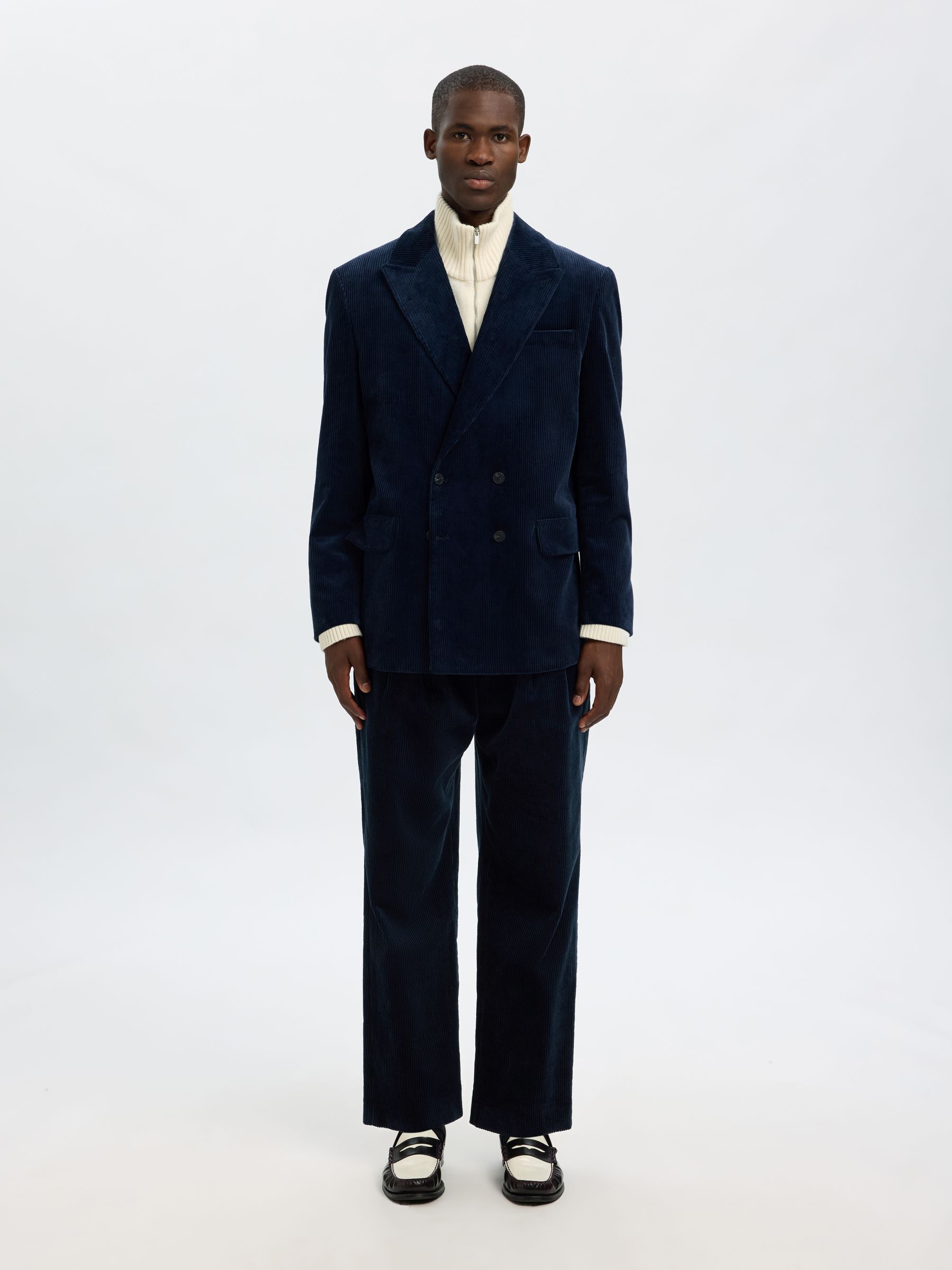 CORDUROY SUIT TROUSERS