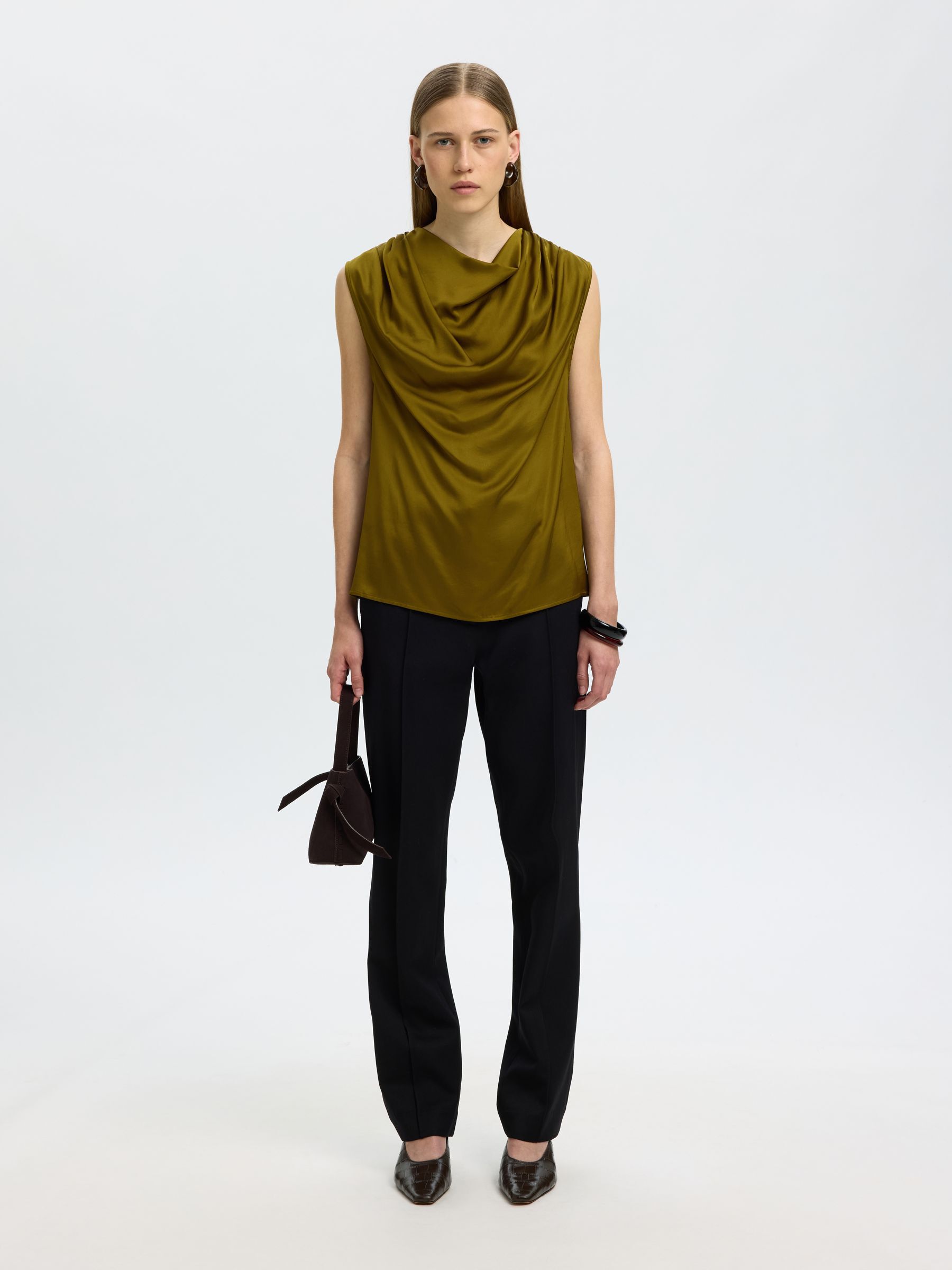 COWL NECK TOP