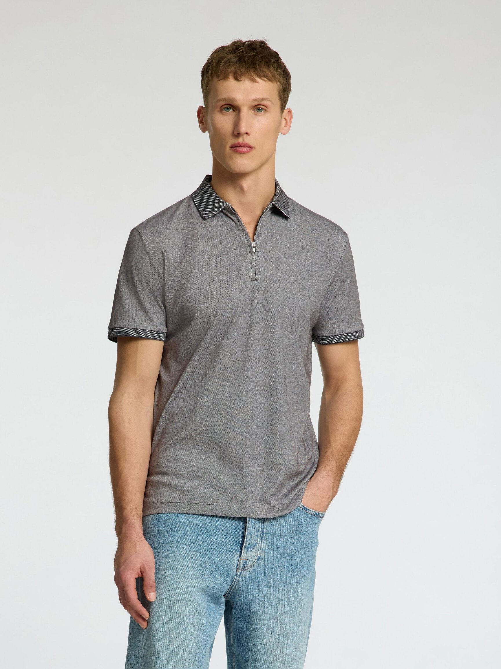 ZIPPER POLO SHIRT