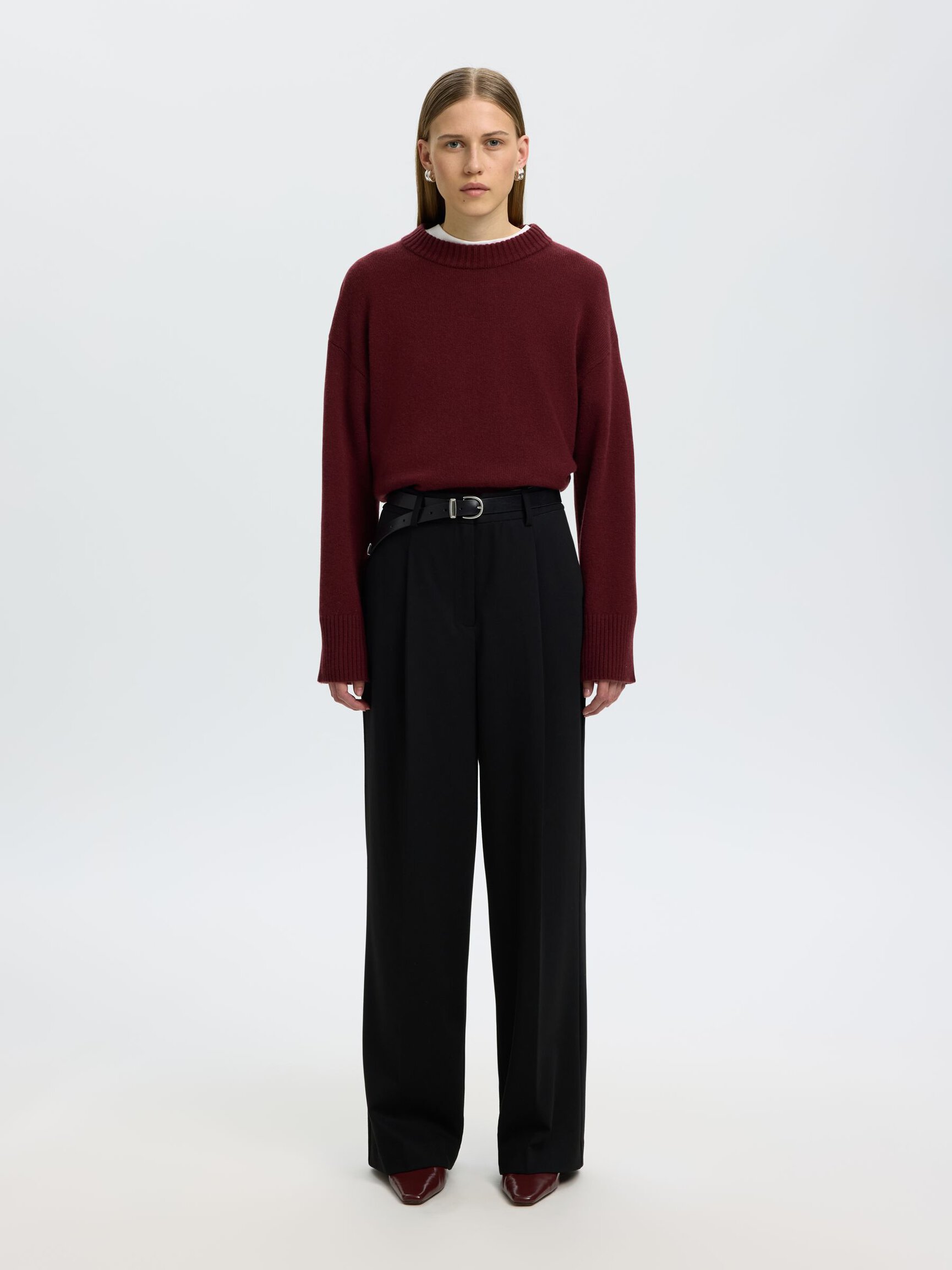 CASHMERE BLEND PULLOVER