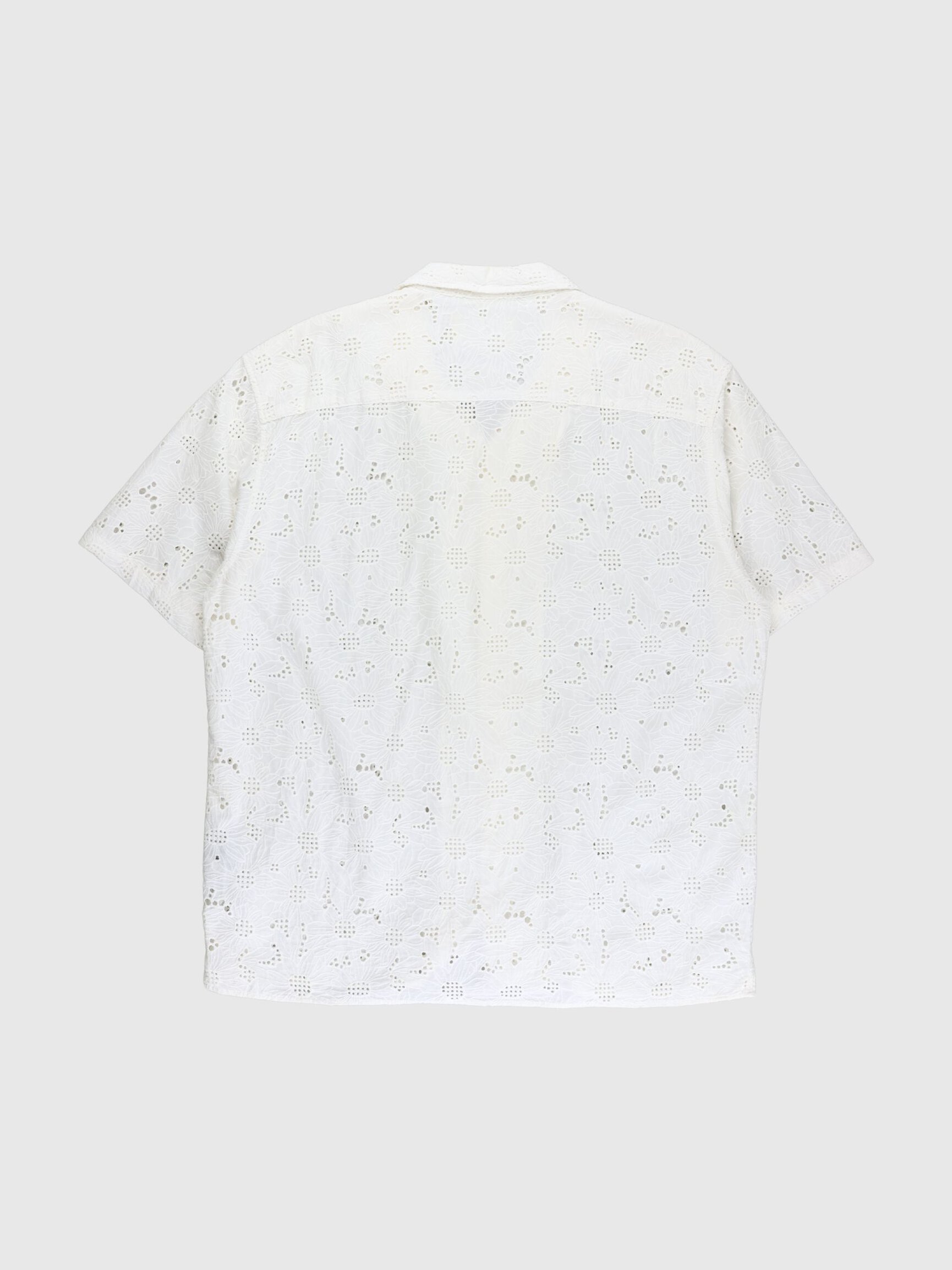 BRODERIE ANGLAISE SHORT SLEEVED SHIRT