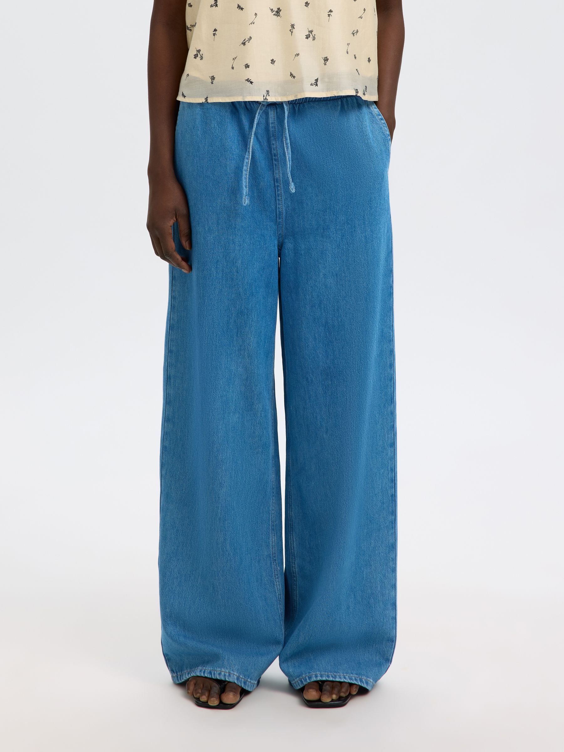 SPODNIE Z SZEROKIMI NOGAWKAMI