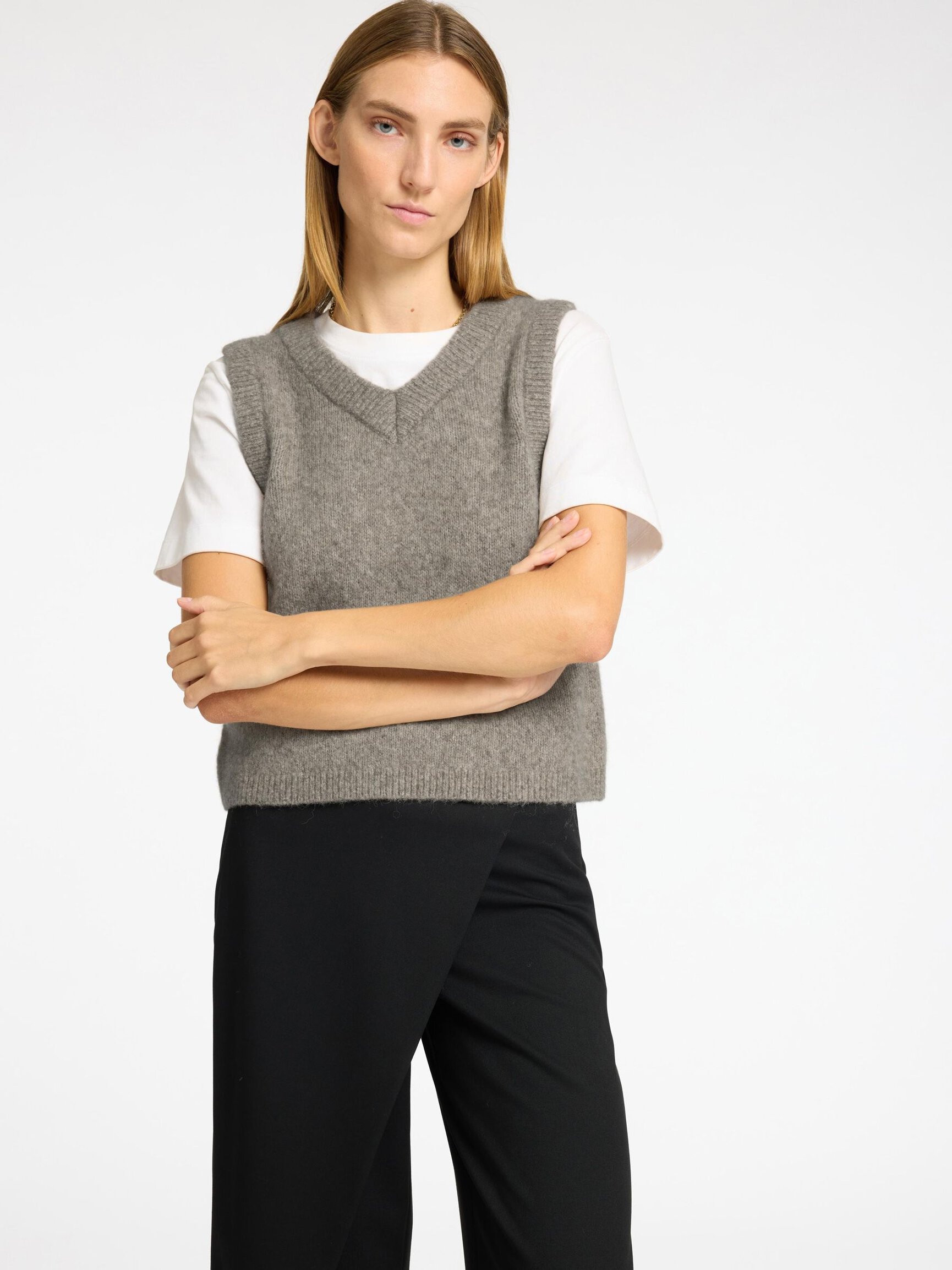 KLASSISK STRIKKET VEST