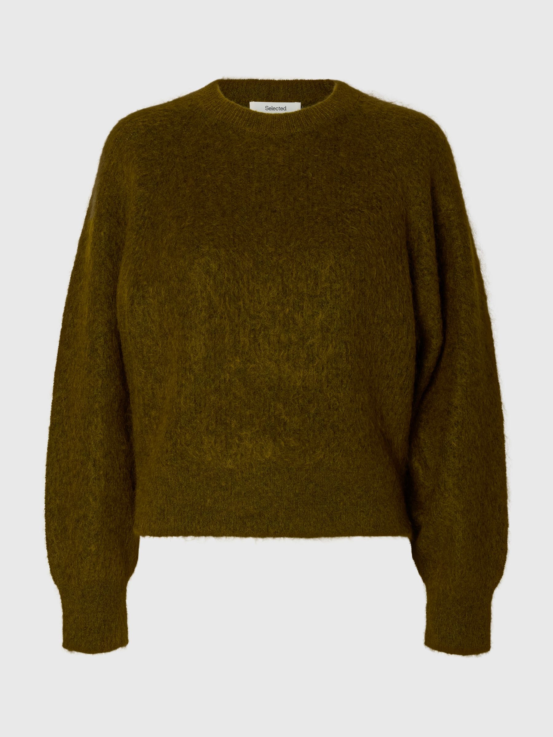 MOHAIR BLEND KNITTED JUMPER