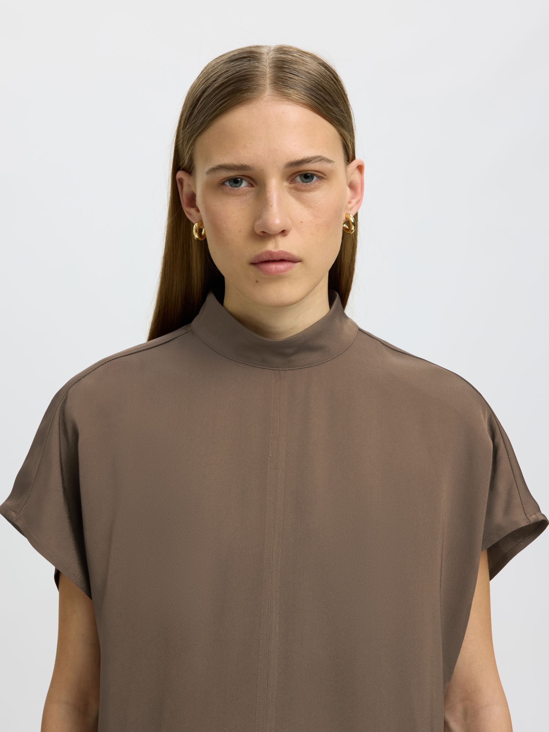 VISCOSE SHORT SLEEVED TOP