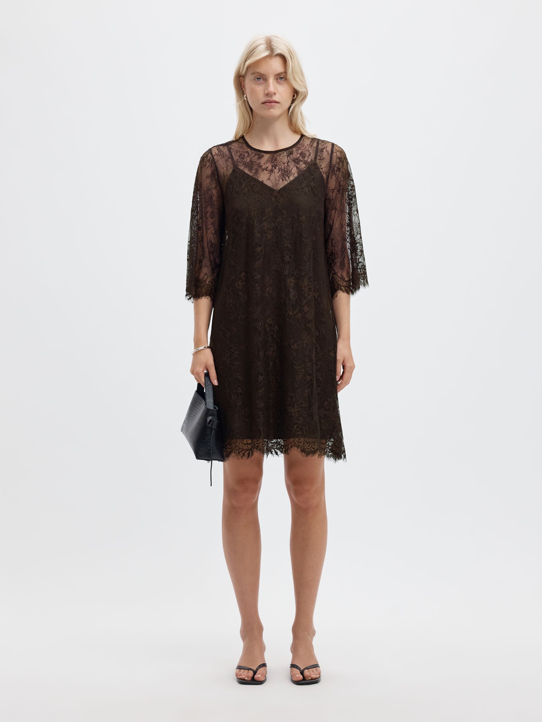 LACE MIDI DRESS