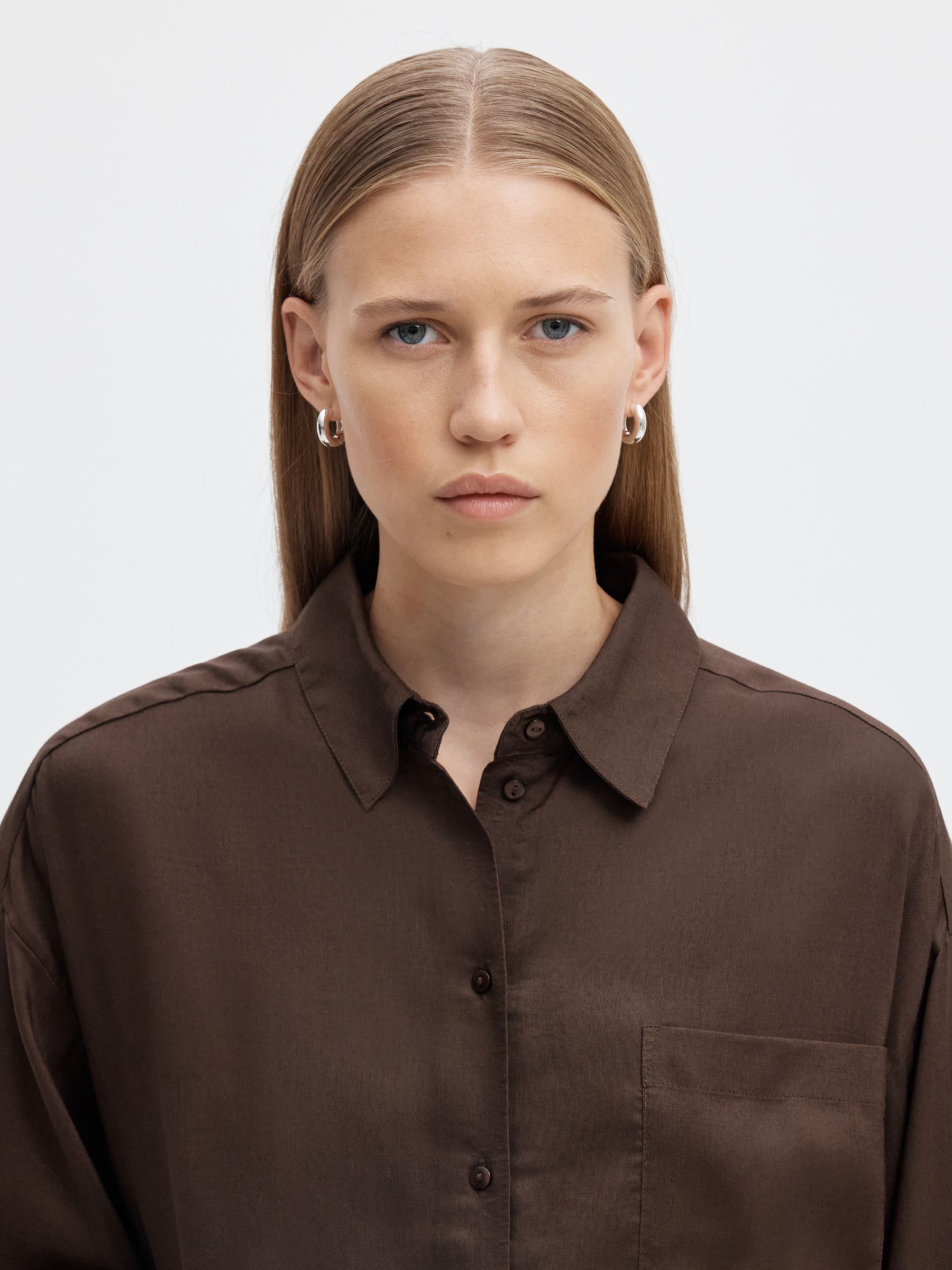BOXY FIT CROPPED BLOUSE