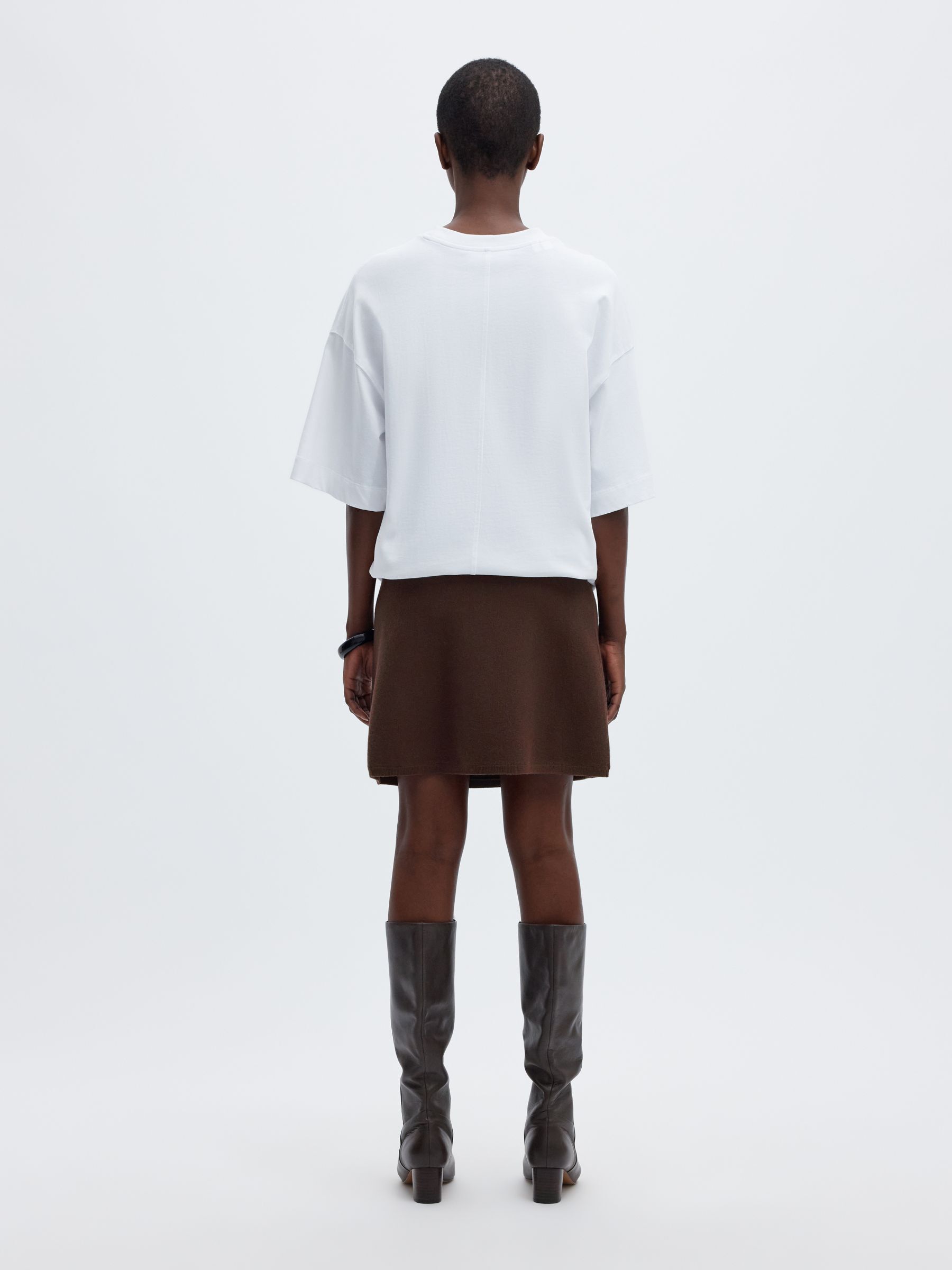 VISCOSE BLEND MINI SKIRT