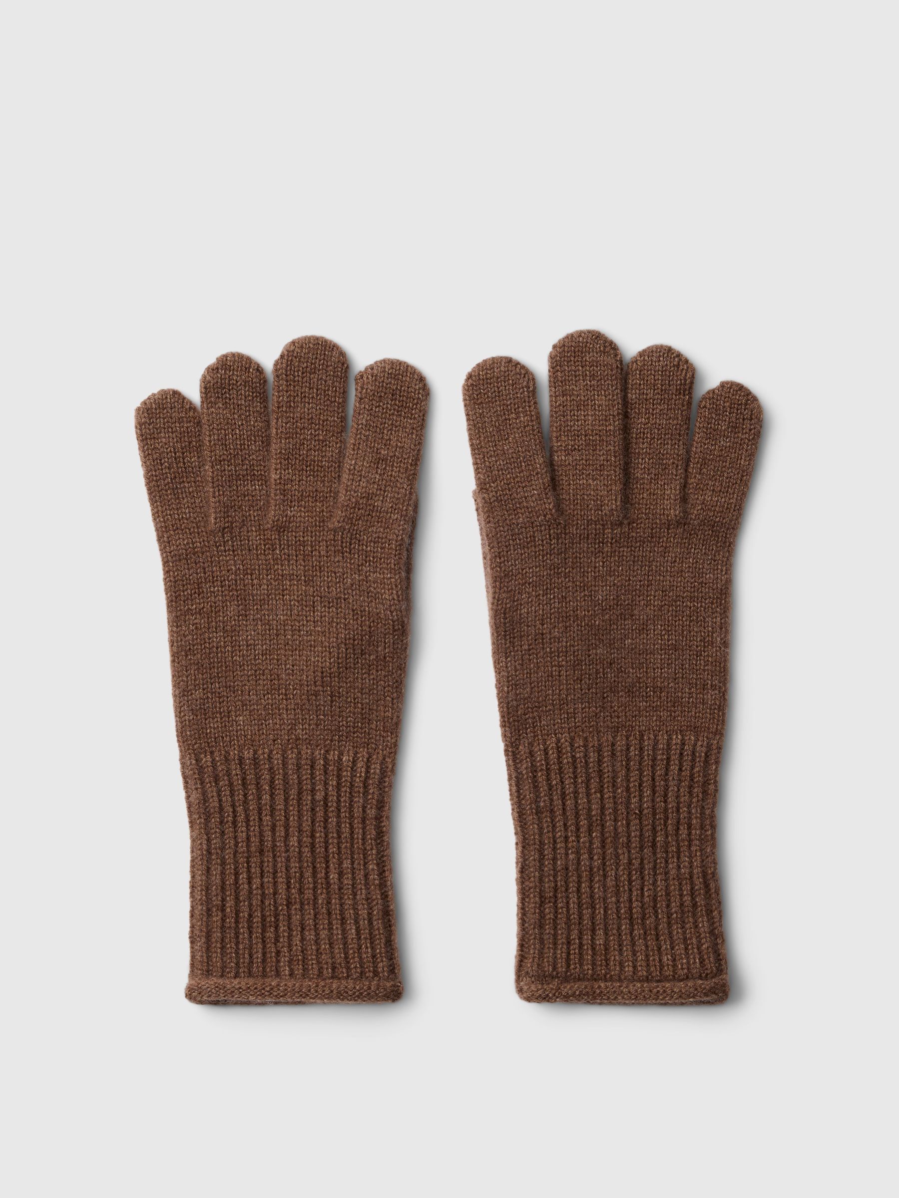 WOOL BLEND GLOVES