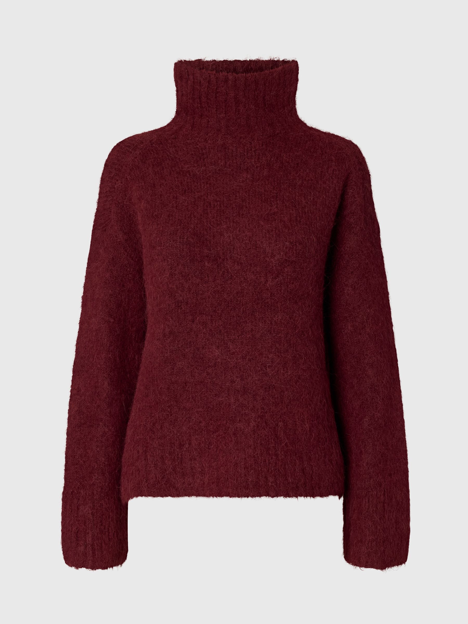 WOOL BLEND HIGH-NECK JUMPER