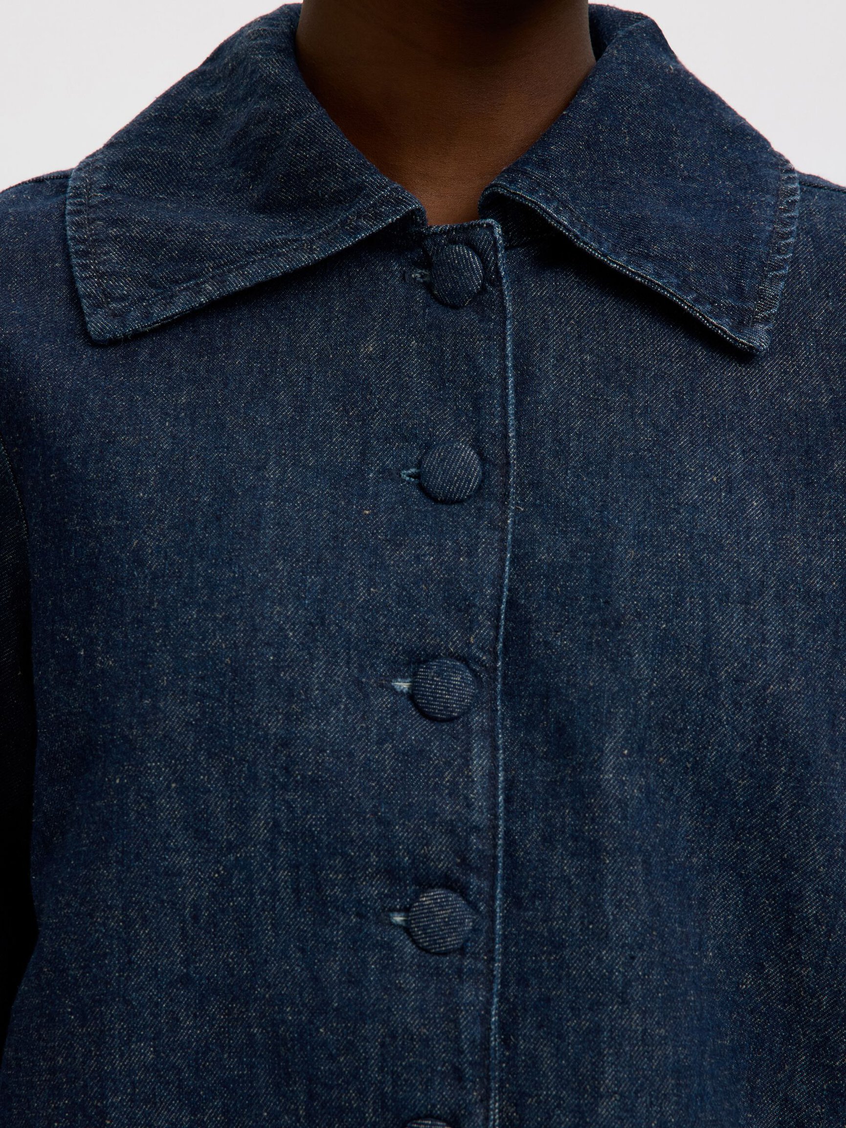 3/4 SLEEVED DENIM JACKET