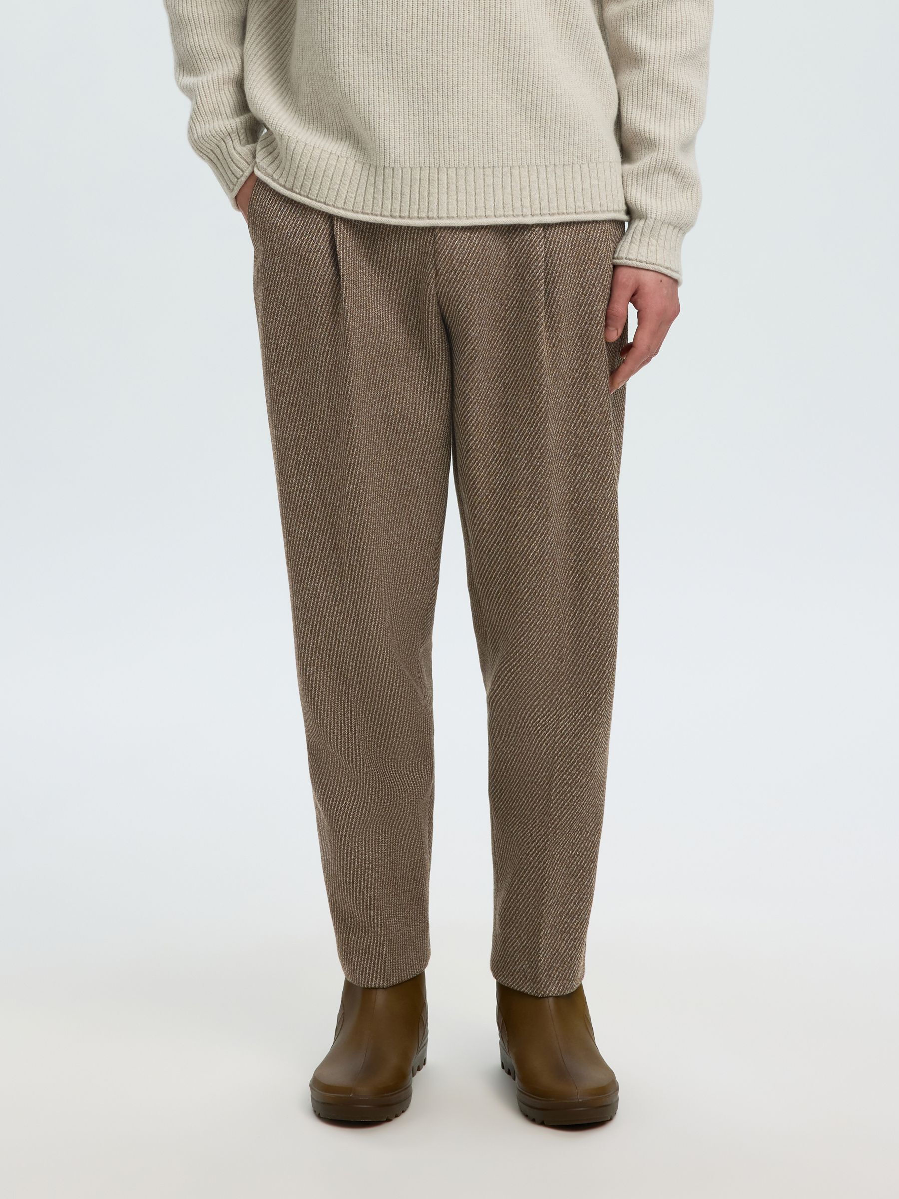 WOOL LOOSE-FIT TROUSERS