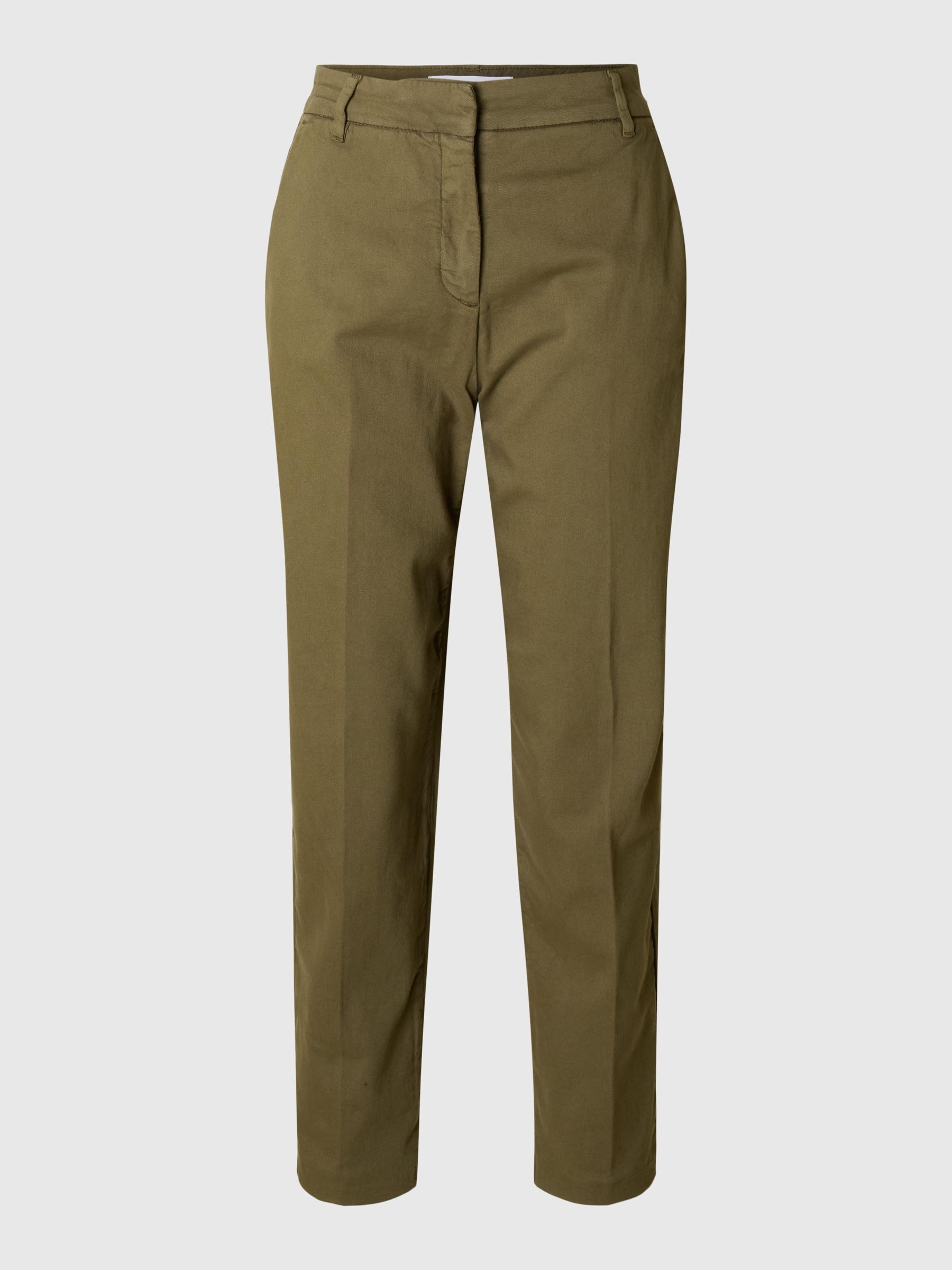CROPPED TAPERED TROUSERS