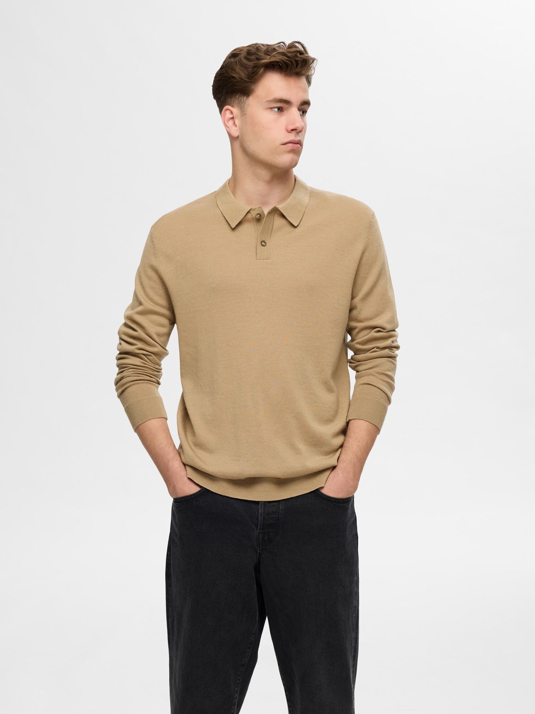 100% MERINO WOOL POLO SHIRT