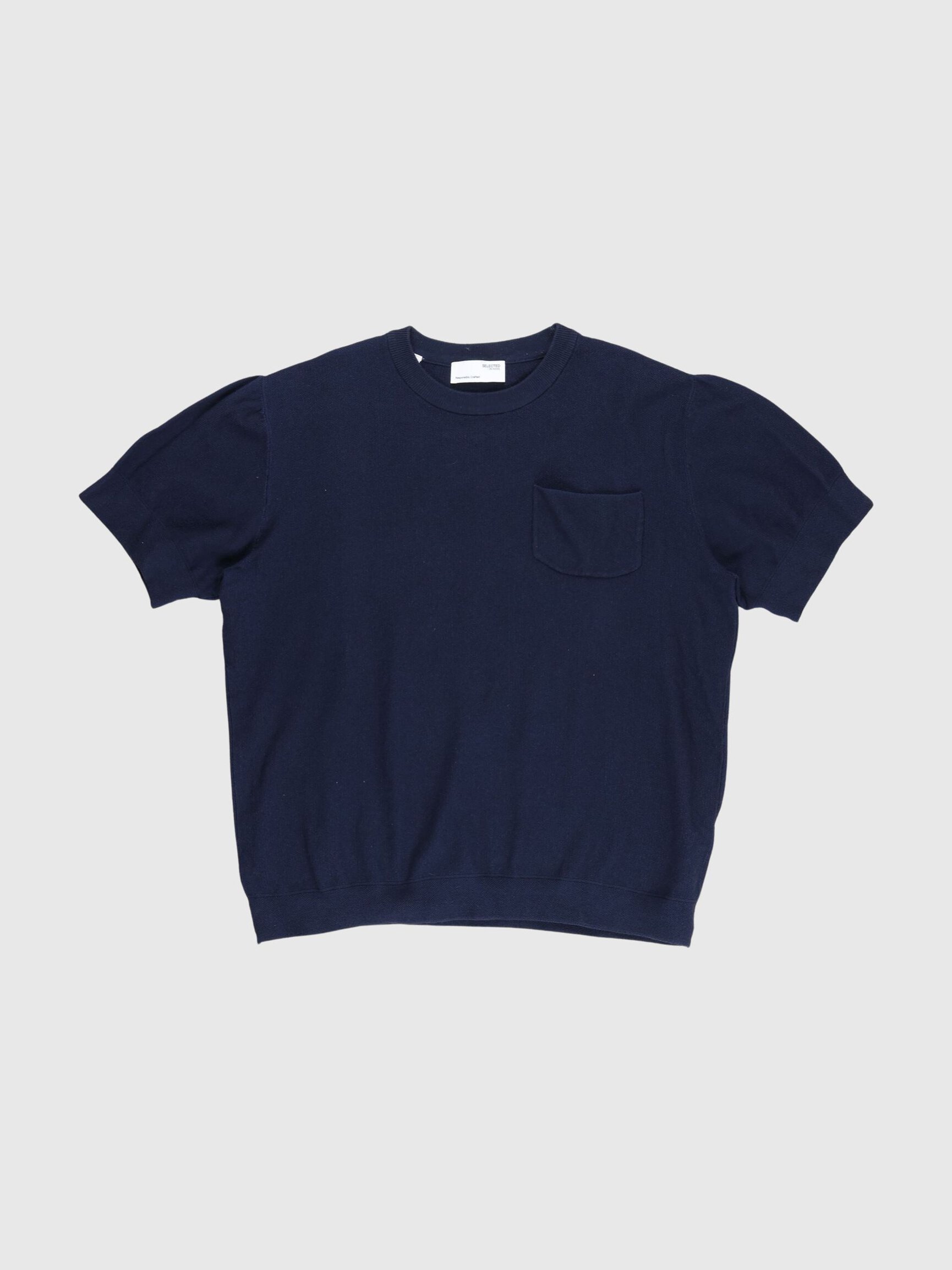 KNITTED SHORT SLEEVED TOP