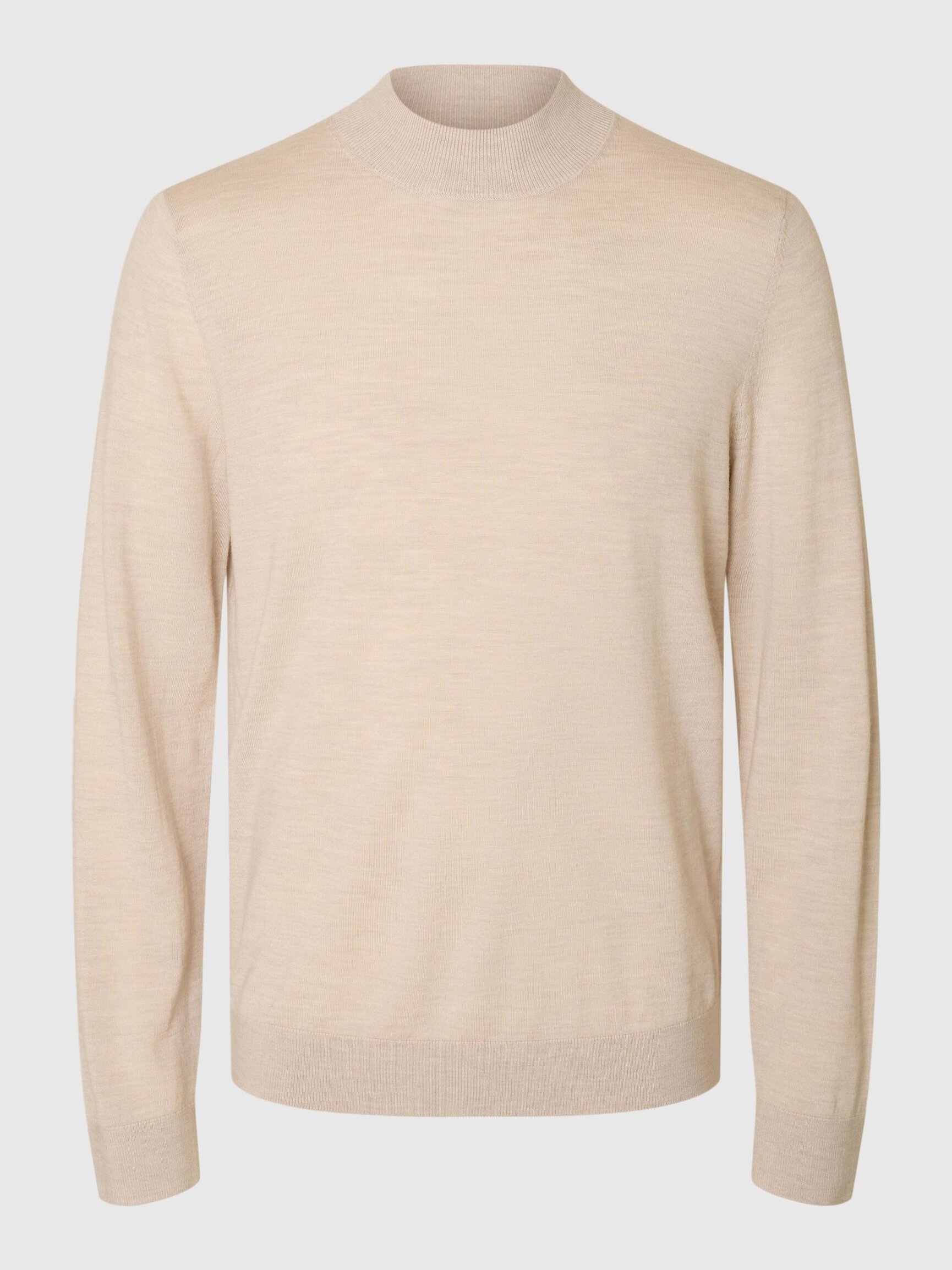100% MERINO WOOL MOCK-NECK JUMPER