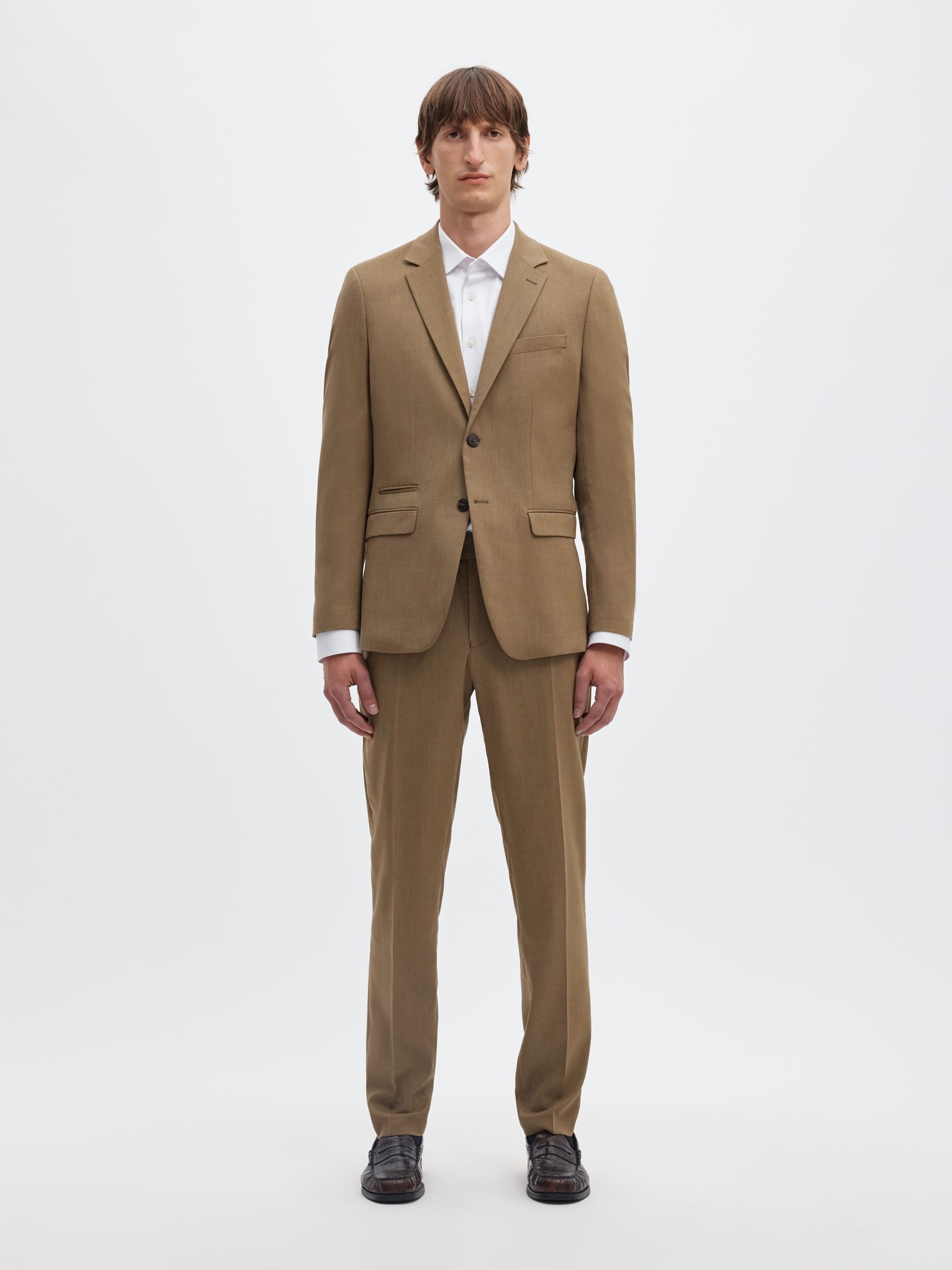 GEWEBTER WOLLGEMISCH BLAZER