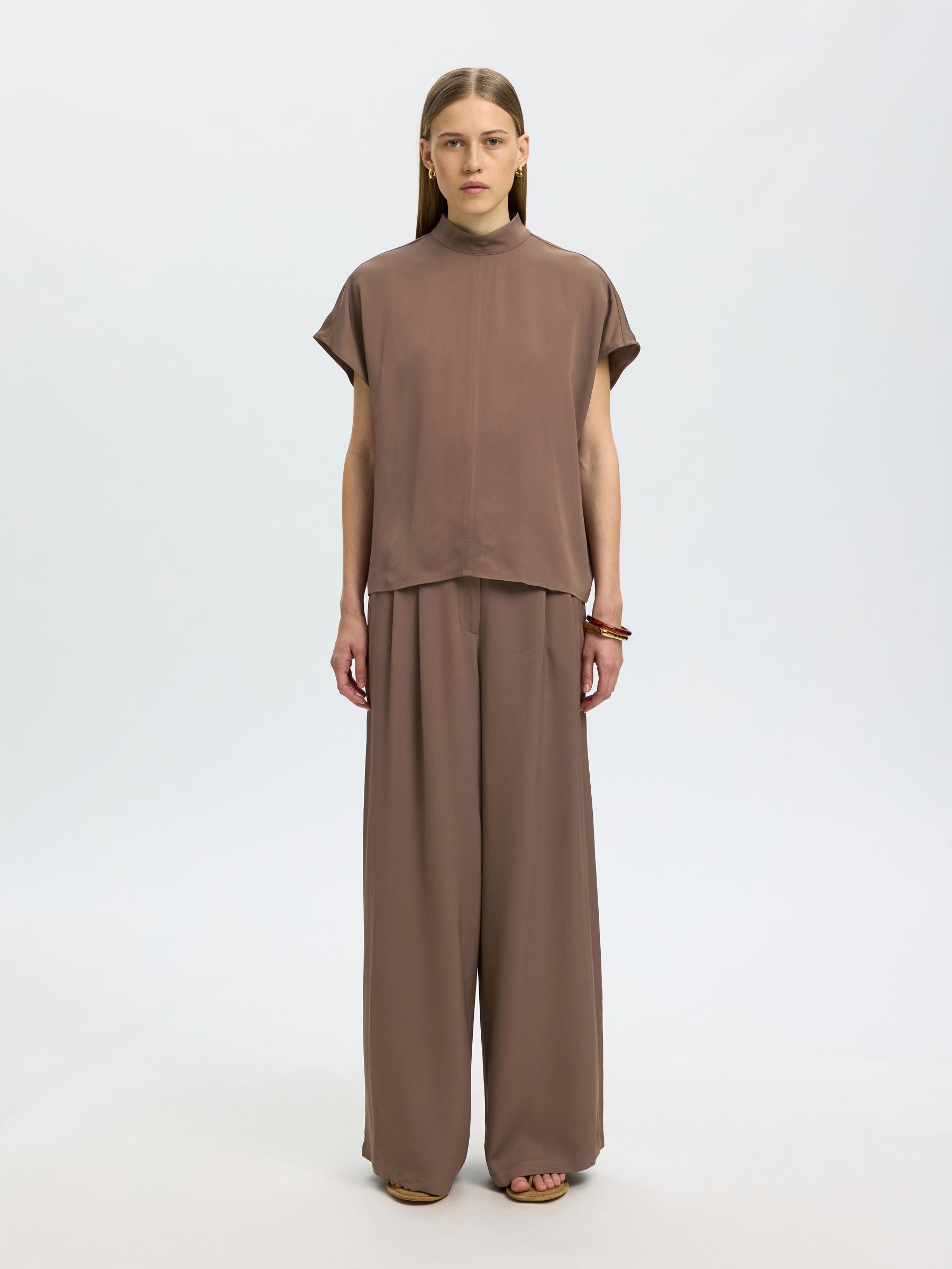 VISKOSE WIDE LEG HOSE