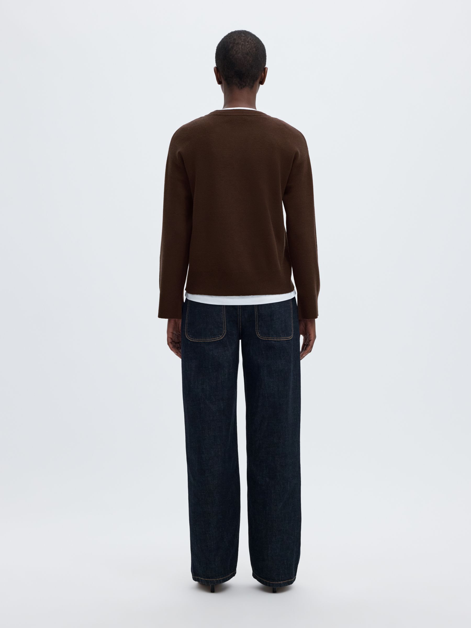 VISCOSE BLEND KNITTED JUMPER